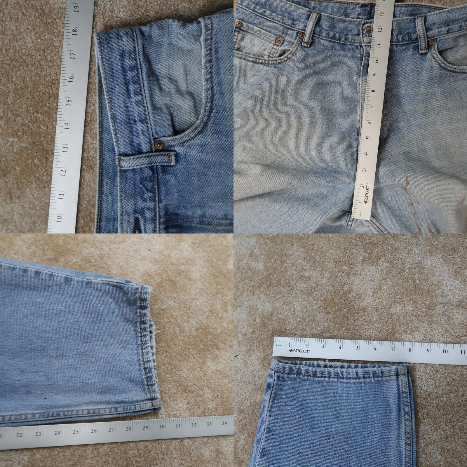 Levi's VINTAGE Levi's 560 Comfort Fit Jeans Men 36x30 Blue Denim Baggy Distressed 80s 90s Streetwear Skateboarding Jeans Mens Size US 36 / EU 52 - 8 Thumbnail