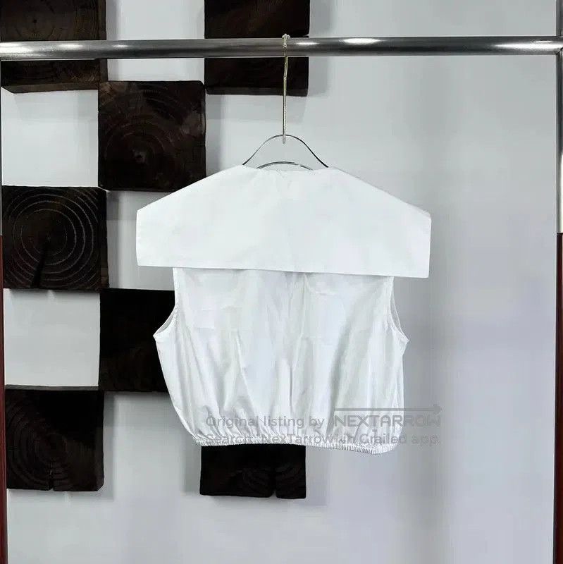 Miu Miu Miu Miu White Cotton Blend T-Shirt . Size M / US 6-8 / IT 42-44 - 2 Thumbnail