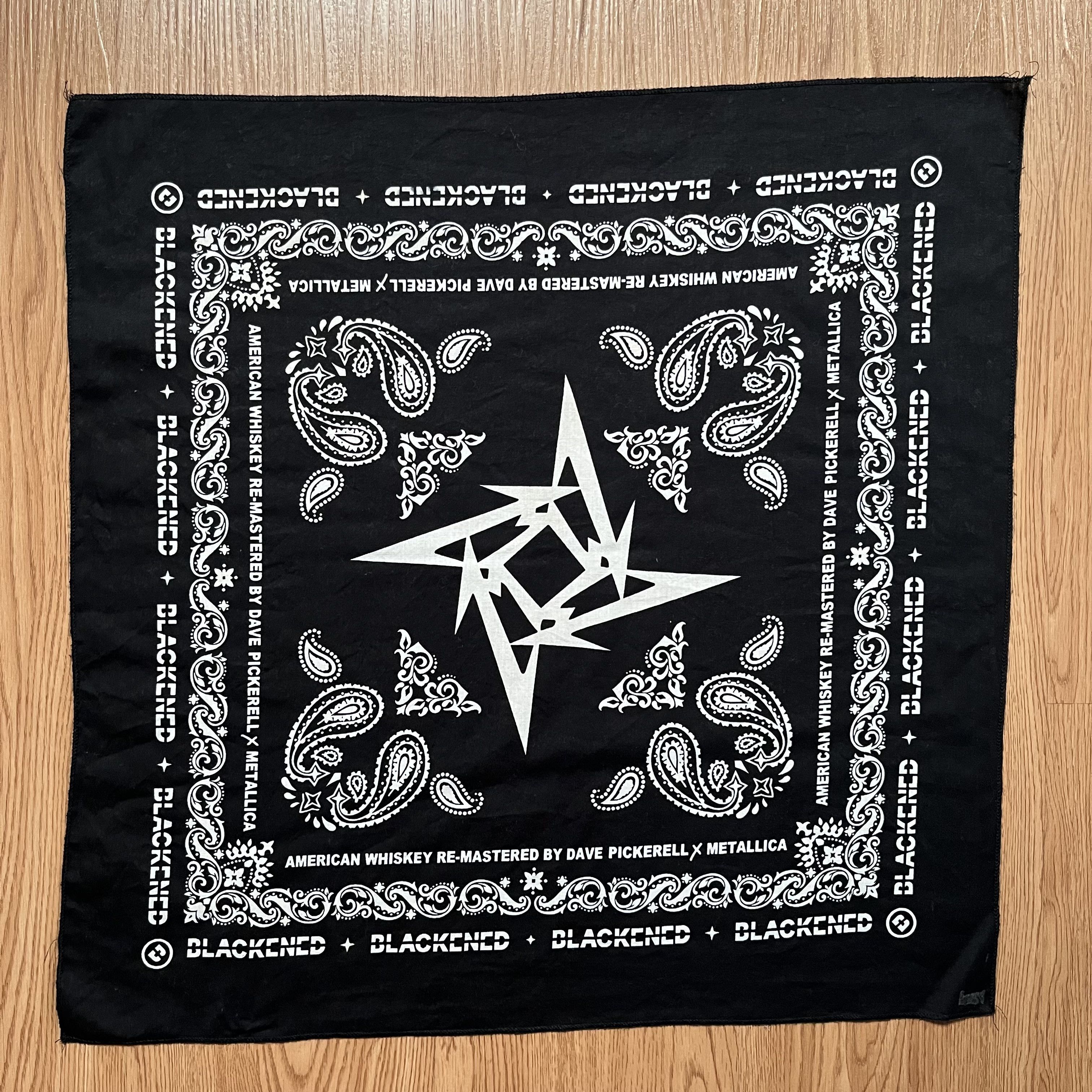 Metallica Blackened American Whiskey By Metallica Handkerchief Size ONE SIZE - 1 Thumbnail