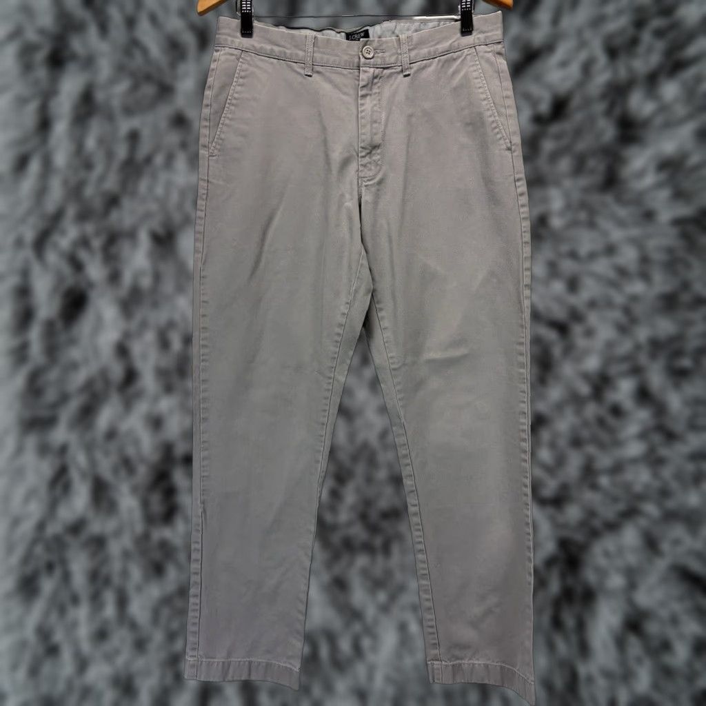 J.Crew J.CREW Chino Pants Shirt, Men, Size 32x32, Gray, Flat Front, Straight Leg, Regular, Casual Preppy, 90s/2000s? Wait no. Provide final: Size US 32 / EU 48 - 1 Thumbnail