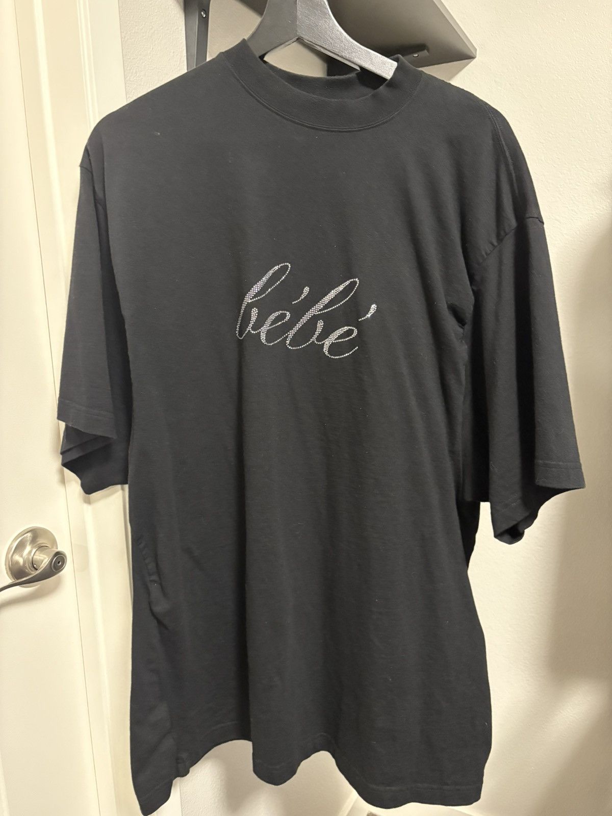 Balenciaga black bebe balenciaga tee Size US L / EU 52-54 / 3 - 1 Thumbnail