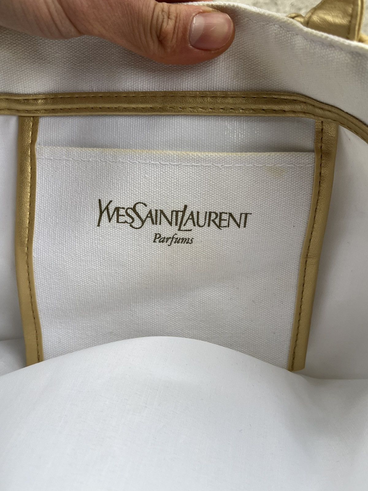 Saint Laurent Paris × Yves Saint Laurent Yves Saint Laurent Parfums Big YSL Logo Shoulder Bag Shopper Size ONE SIZE - 3 Thumbnail