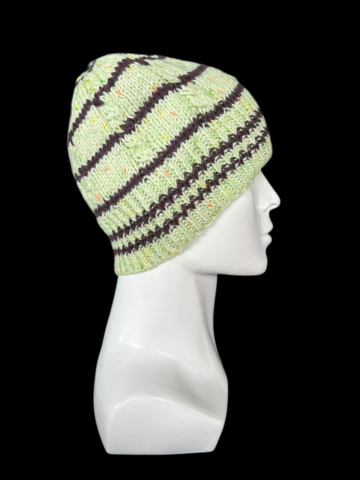 Japanese Brand × Kapital × Vintage Crochet Knitted Handmade Rare Beanie Hats ☠️☠️ Size ONE SIZE - 2 Thumbnail