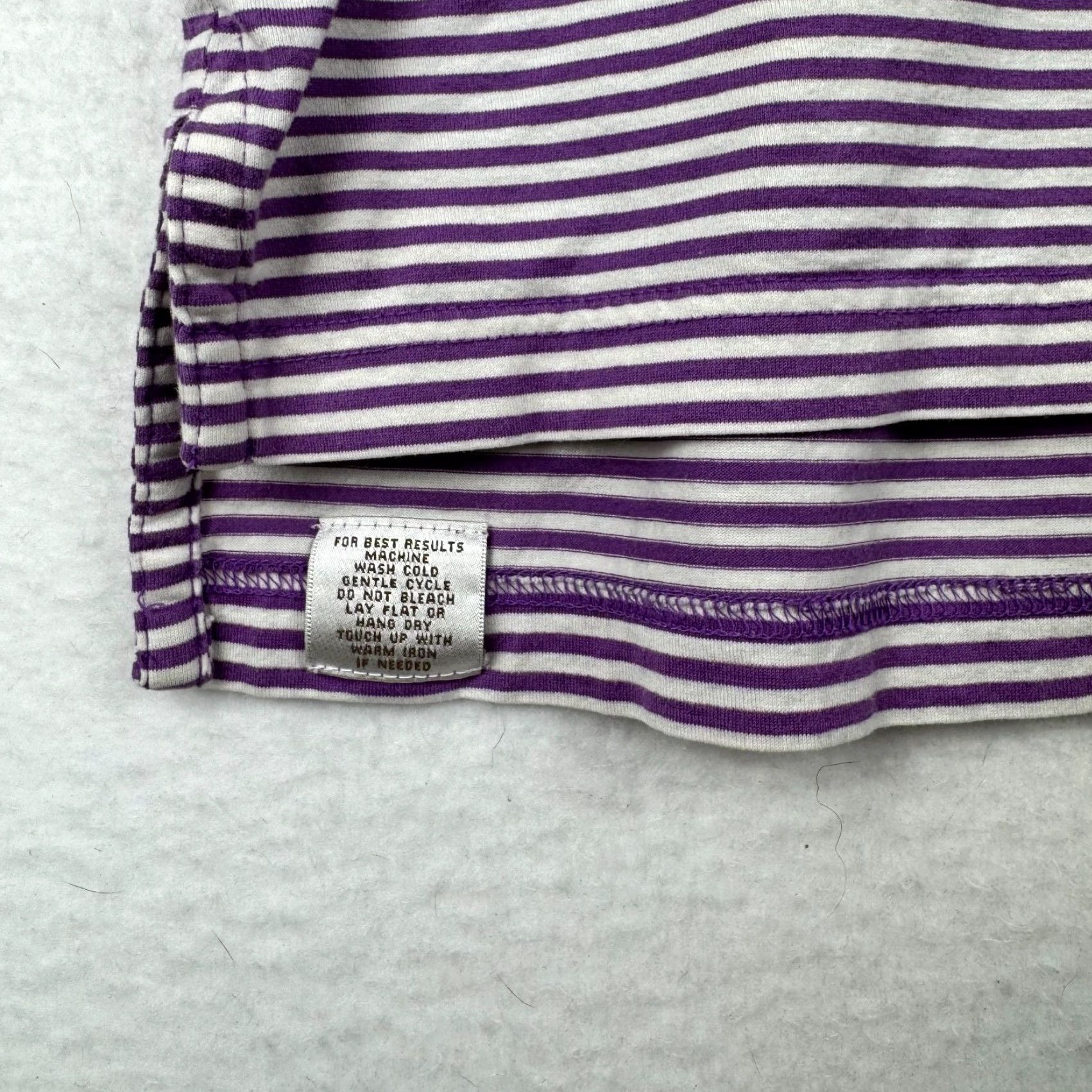 Peter Millar Peter Millar Polo Shirt Men XL Purple Stripe Texas Flag Embroidered Short Sleeve Polo Size US XL / EU 56 / 4 - 4 Thumbnail