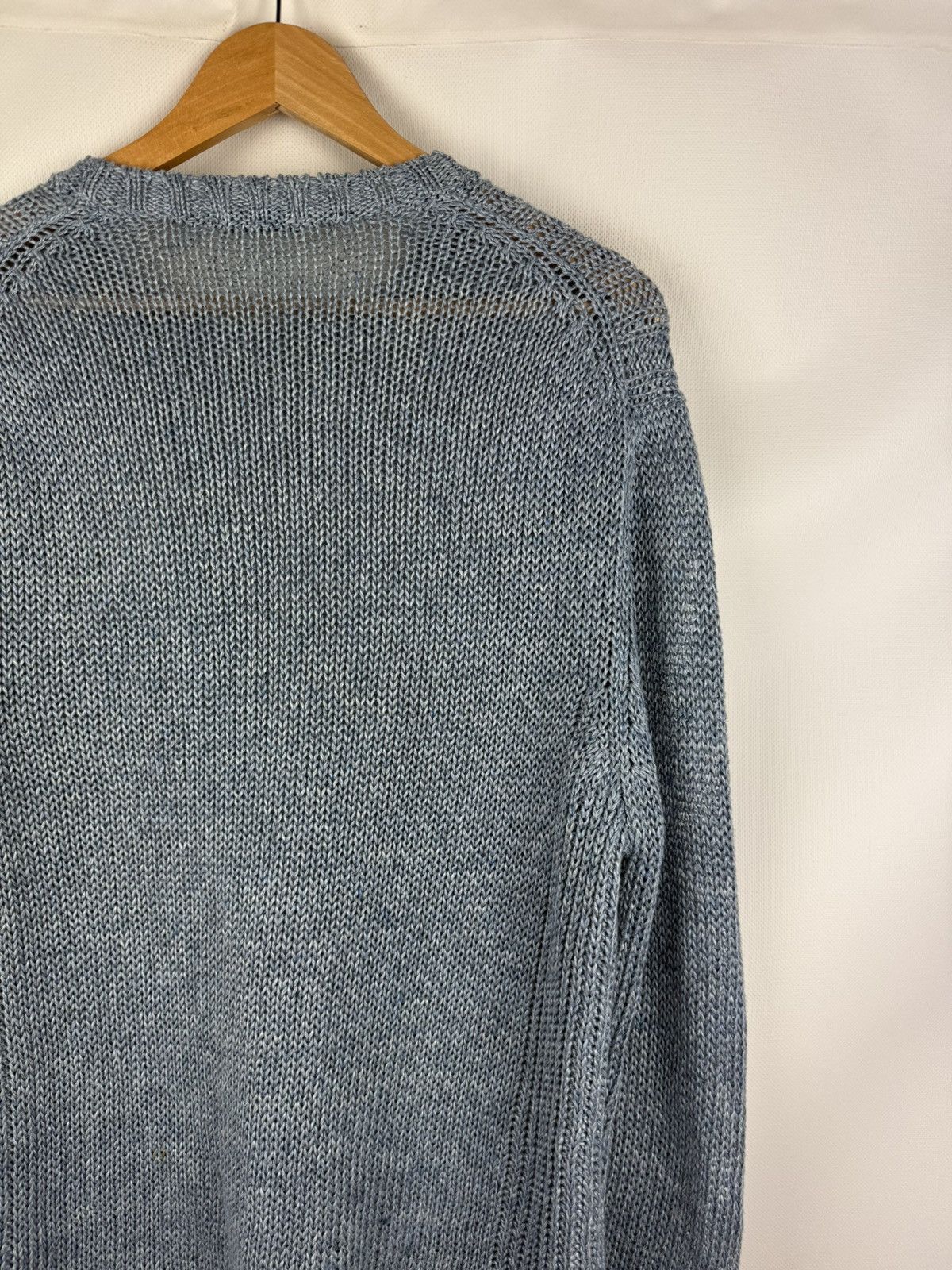 Cruciani Cruciani Men’s Linen Knitted Crewneck Sweater Pullover Size US L / EU 52-54 / 3 - 15 Thumbnail