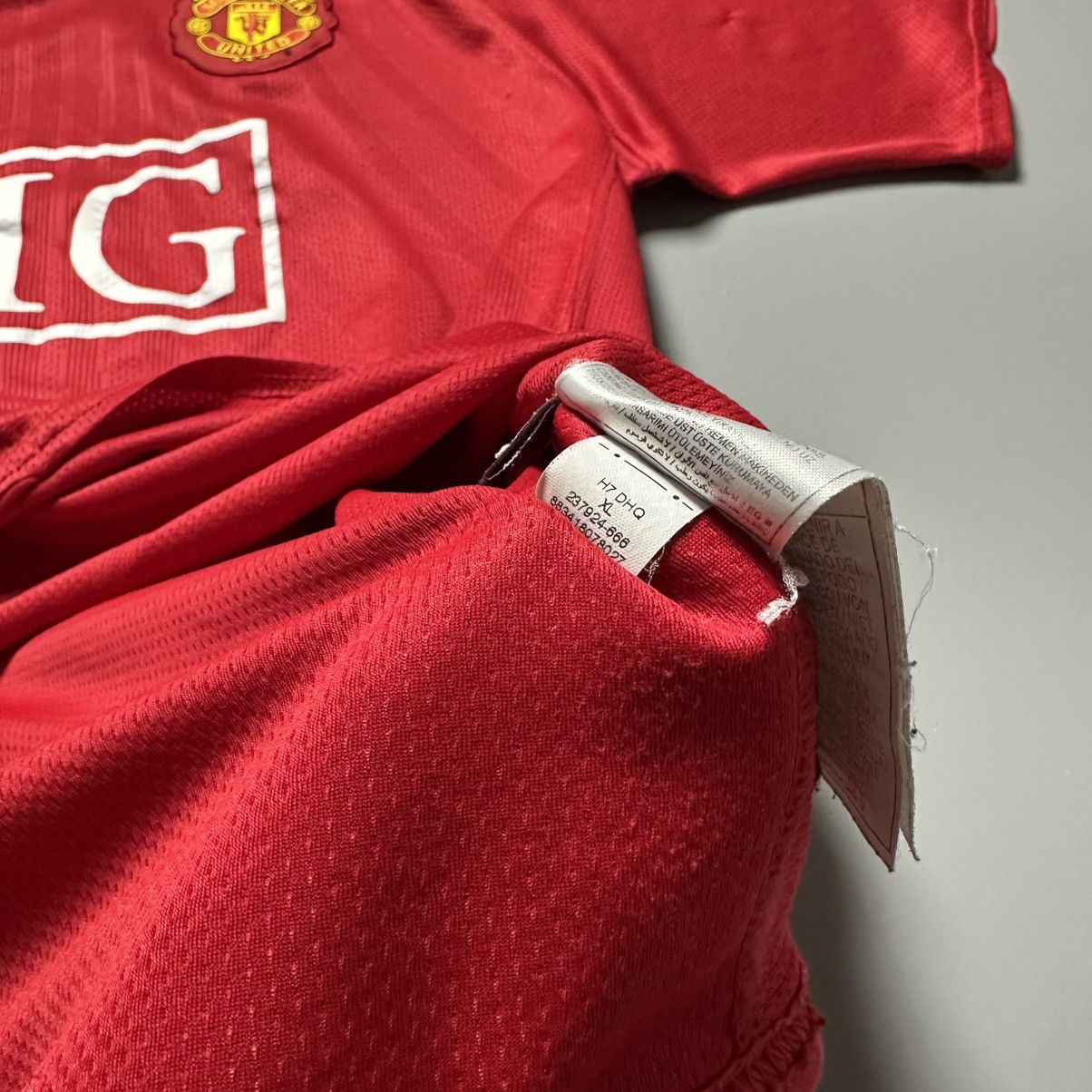 Nike MAN UNITED NIKE 2007/2008 FOOTBALL HOME JERSEY #7 RONALDO Size US XL / EU 56 / 4 - 14 Thumbnail