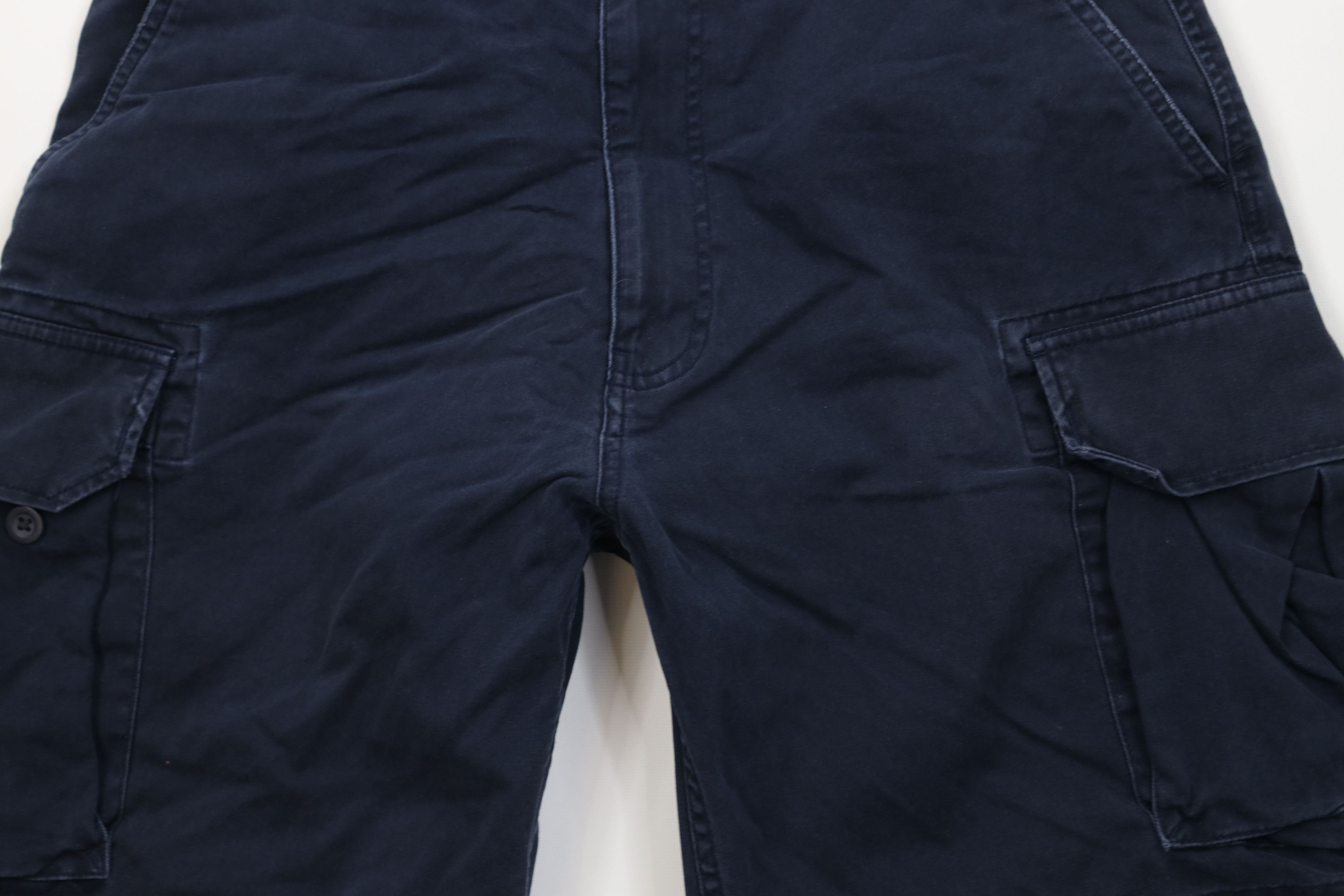 Ralph Lauren Vintage 90s Ralph Lauren Heavyweight Baggy Cargo Shorts Blue Size US 34 / EU 50 - 3 Thumbnail