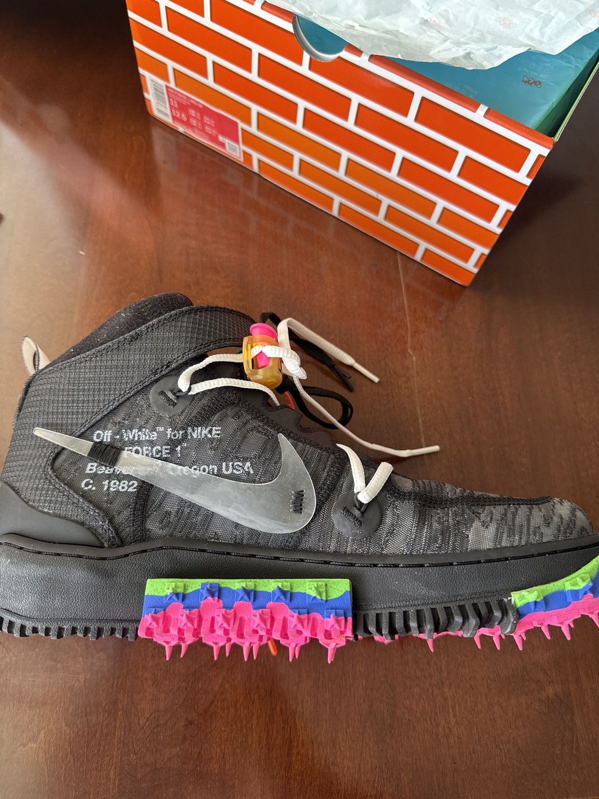 Nike × Off-White Nike Air Force 1 Mid SP Size US 11 / EU 44 - 6 Thumbnail