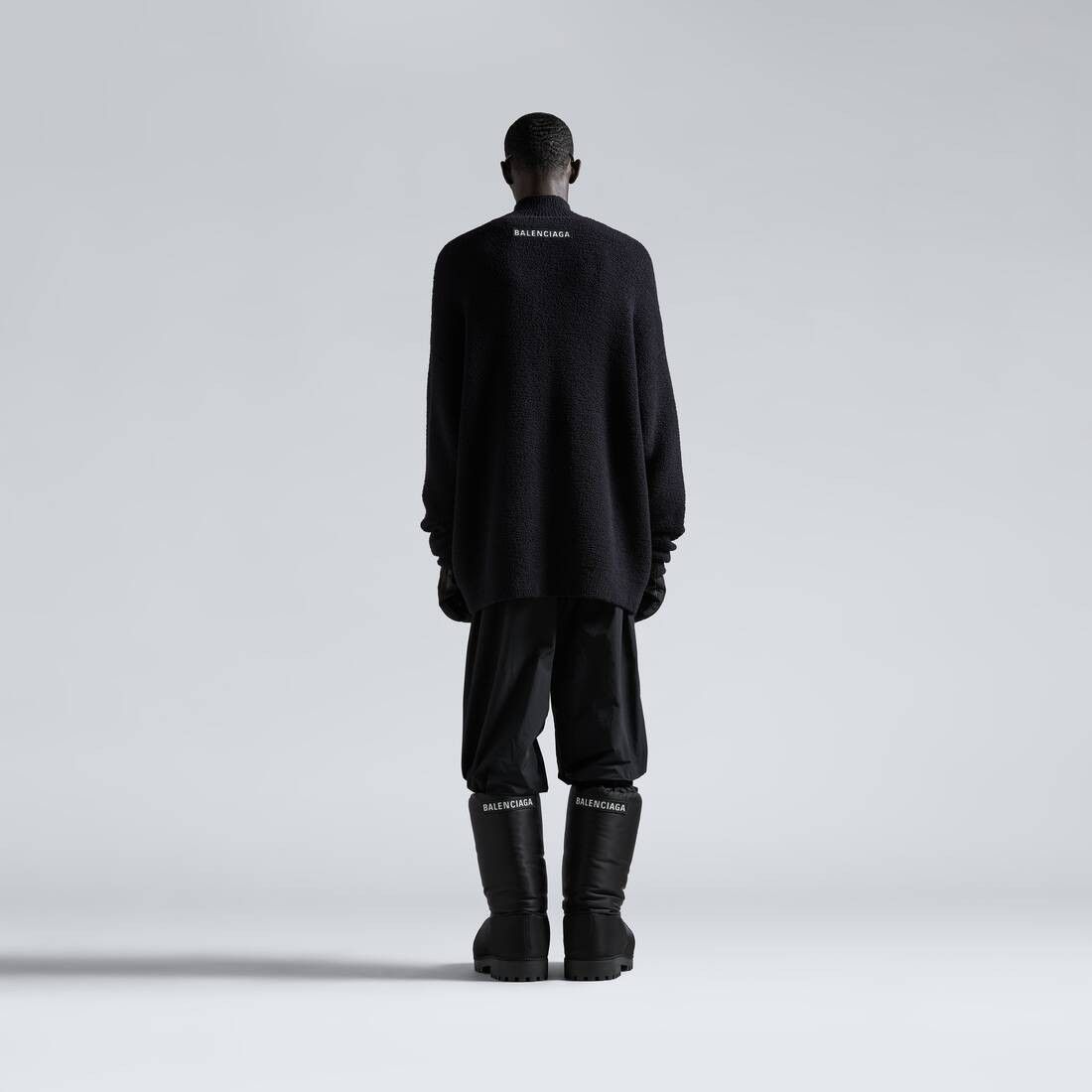 Balenciaga o1la1rc1a0226 Half Zip High Neck Sweater In Black Size US M / EU 48-50 / 2 - 4 Thumbnail