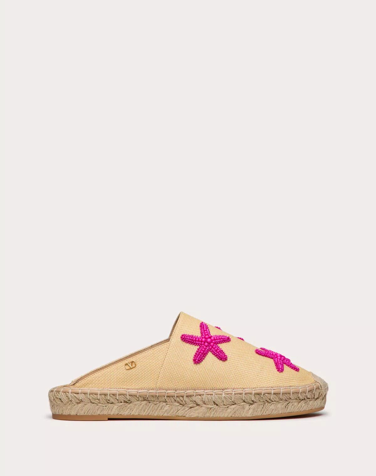 Valentino o1s1wg110625 Escape Mule Raffia With Starfish in Beige/Tan Size US 7 / IT 37 - 1 Thumbnail