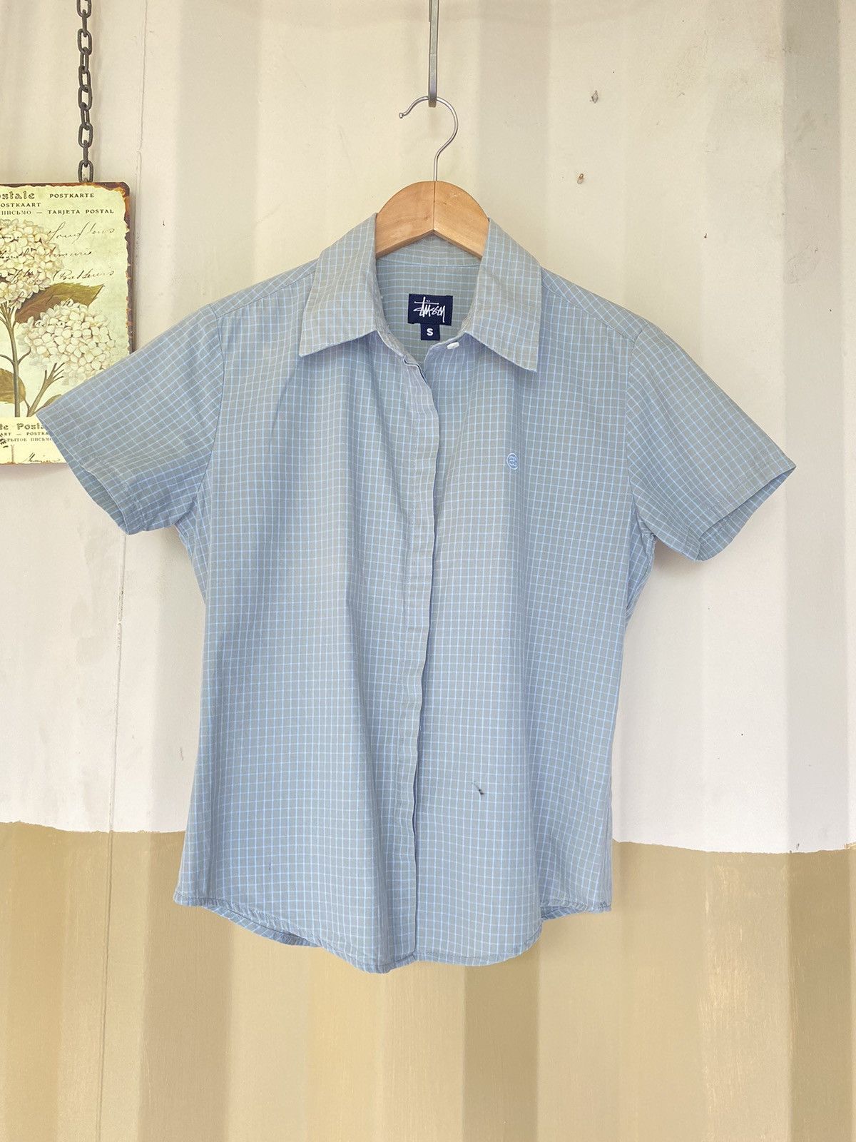 Stussy blue shirt