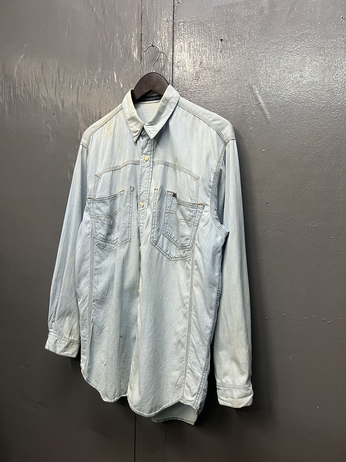Marithe + Francois Girbaud Marithe Francois Girbaud Cotton Shirt Longsleeve Size US M / EU 48-50 / 2 - 2 Thumbnail