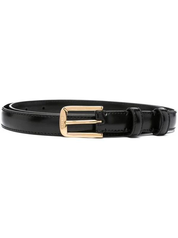 Celine o1bcso1str1124 Size: 85 / Triomphe Taurillon Leather Belt Size ONE SIZE - 1 Thumbnail