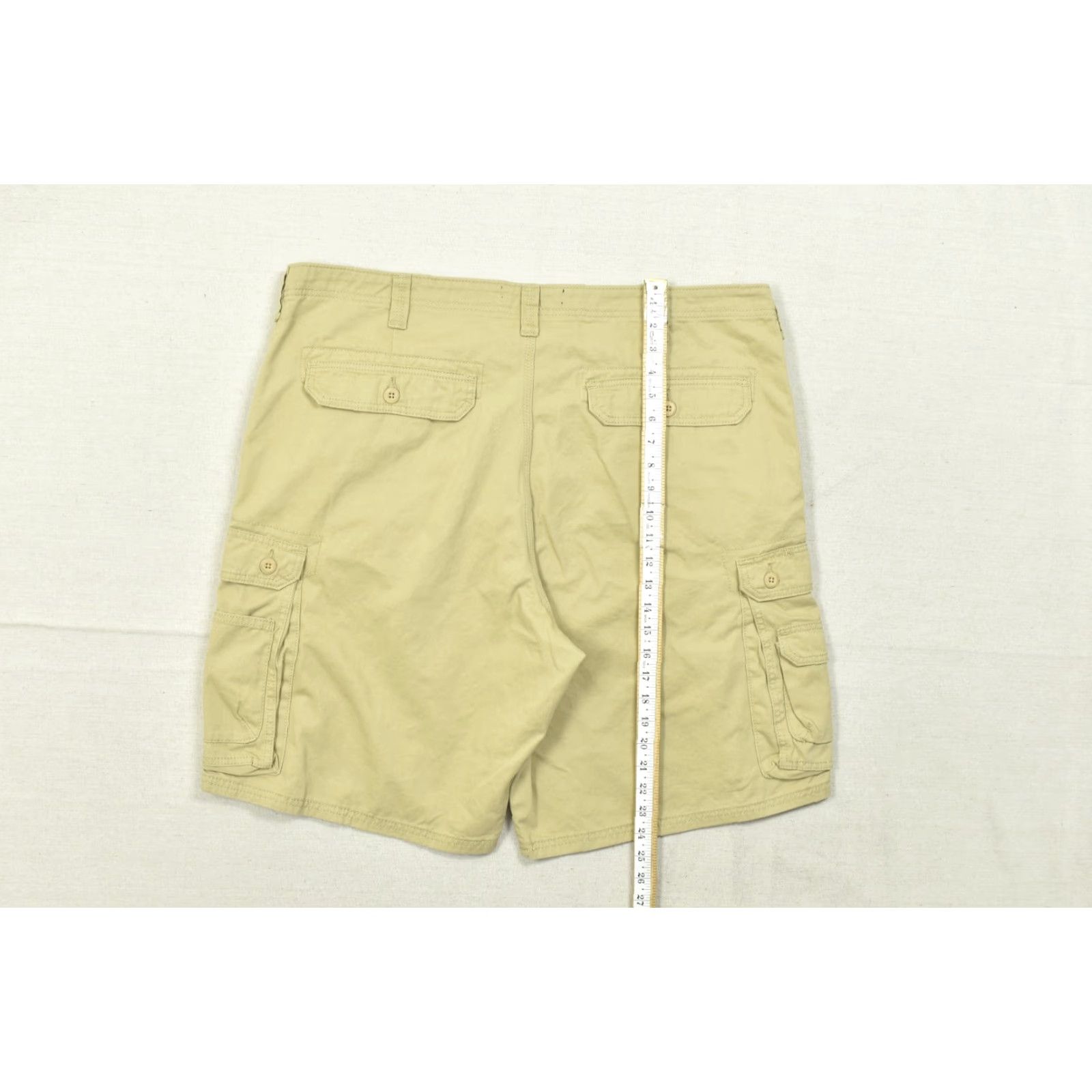 Lee Lee Cargo Shorts Men 44 Tan Cotton Heavyweight Relaxed Flat Front Pockets Beige Cargo Pocket Outdoor Summer Men Size US 44 / EU 60 - 3 Thumbnail