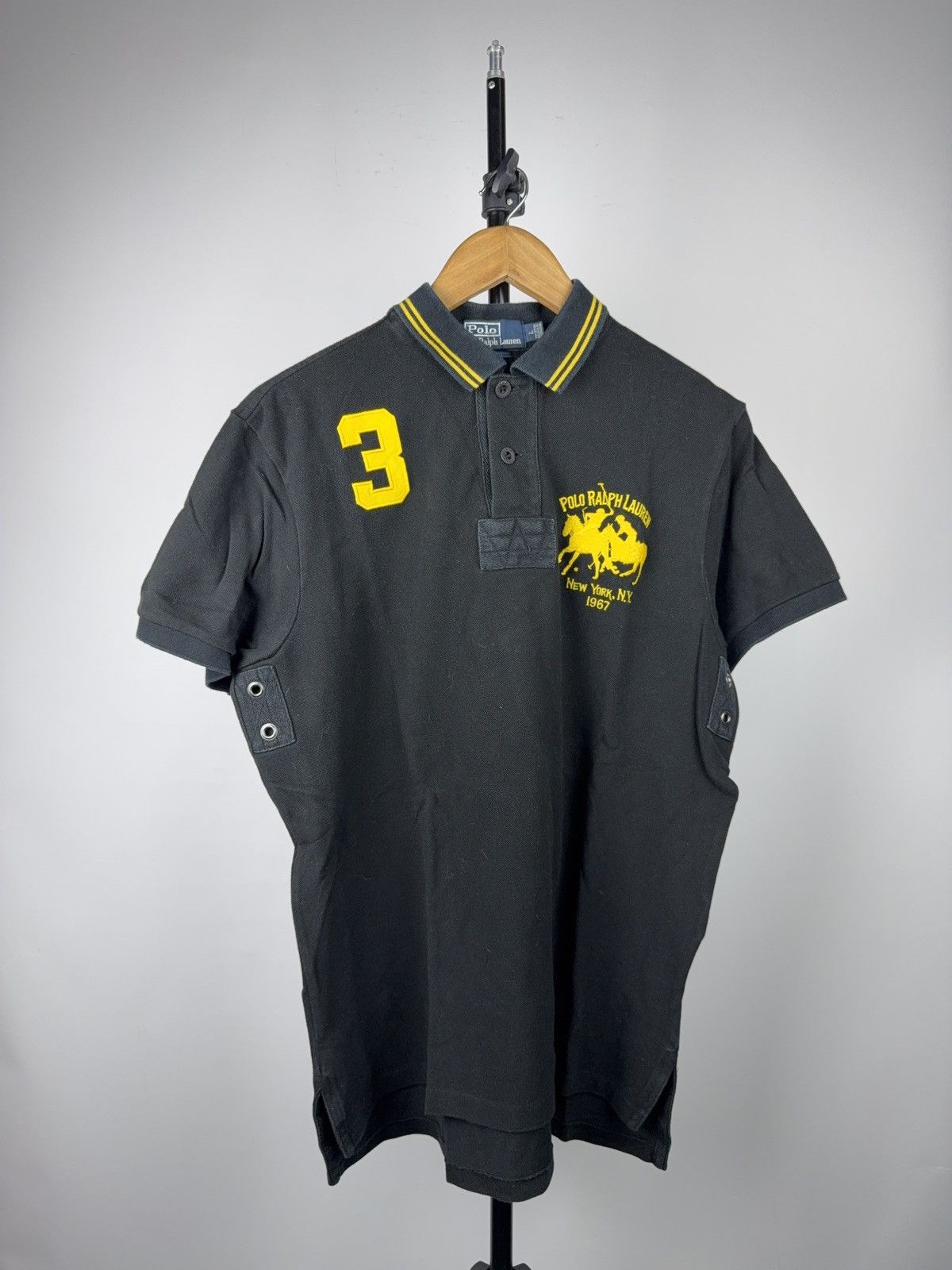 Polo Ralph Lauren Vintage 90s Polo Ralph Lauren NY Big Pony #3 Polo Shirt Size US L / EU 52-54 / 3 - 1 Thumbnail