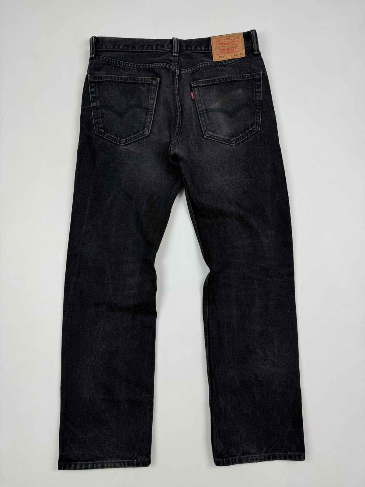 Levi's Y2K Vintage Levi’s 505 Washed Black Jeans Size US 33 - 12 Thumbnail