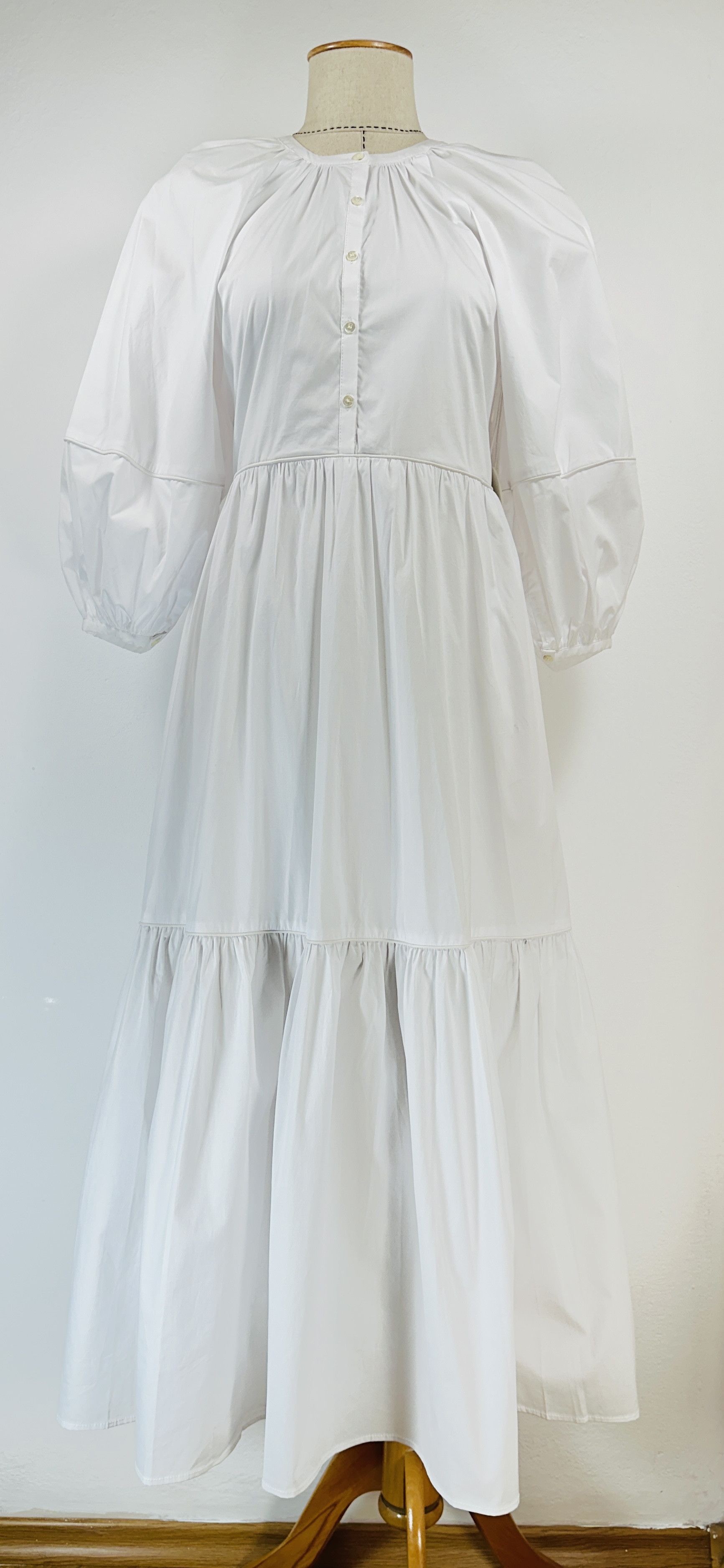 Staud Demi White Dress Size S / US 4 / IT 40 - 3 Thumbnail