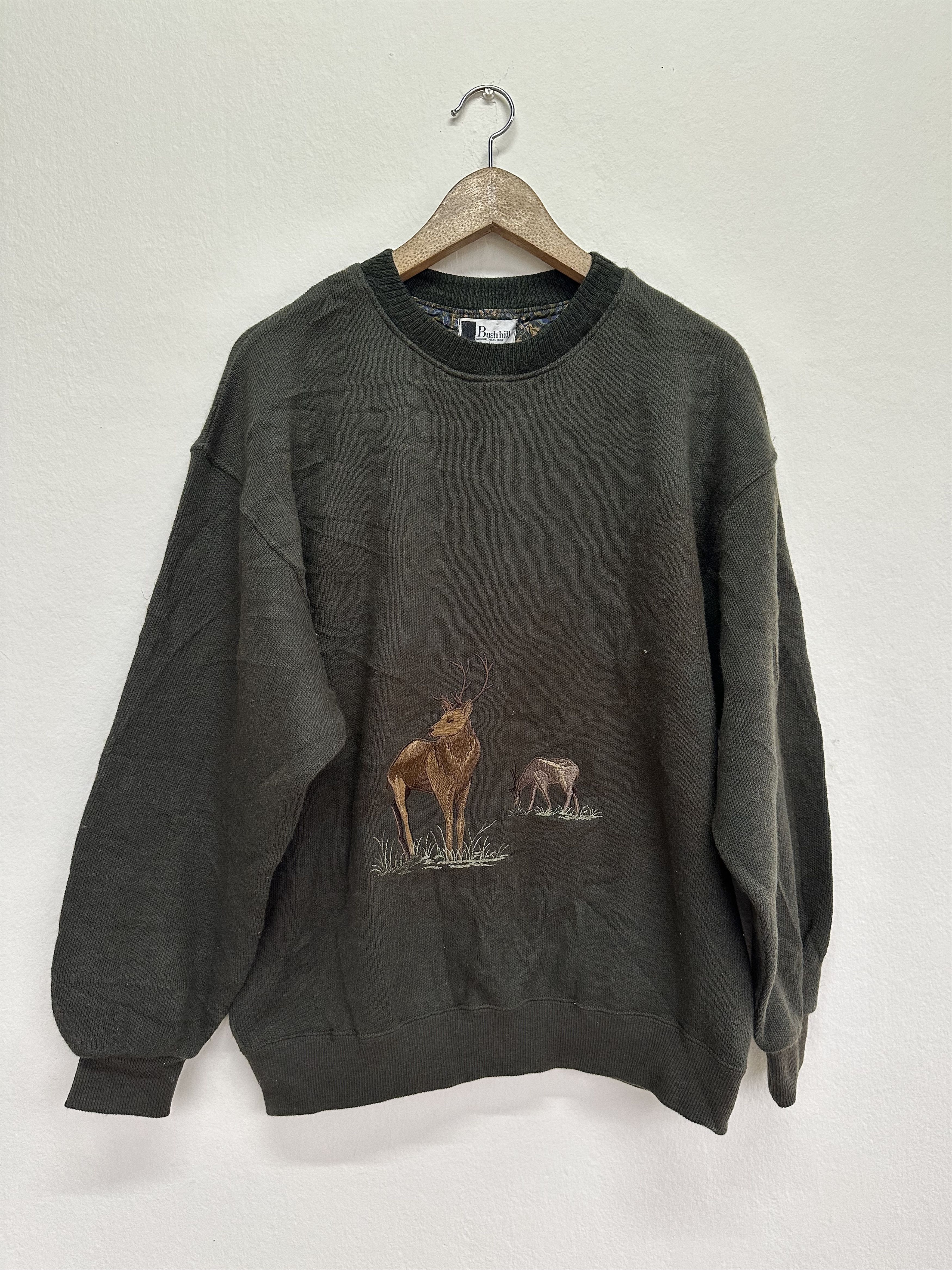 Habitat Japanese Brand Crewneck Animal Sweatshirt by Bush Hill Size US L / EU 52-54 / 3 - 1 Thumbnail