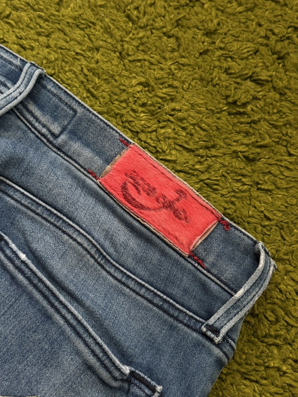 Jacob Cohen Jacob Cohen skinny jeans with fur patch Size 29" - 3 Thumbnail