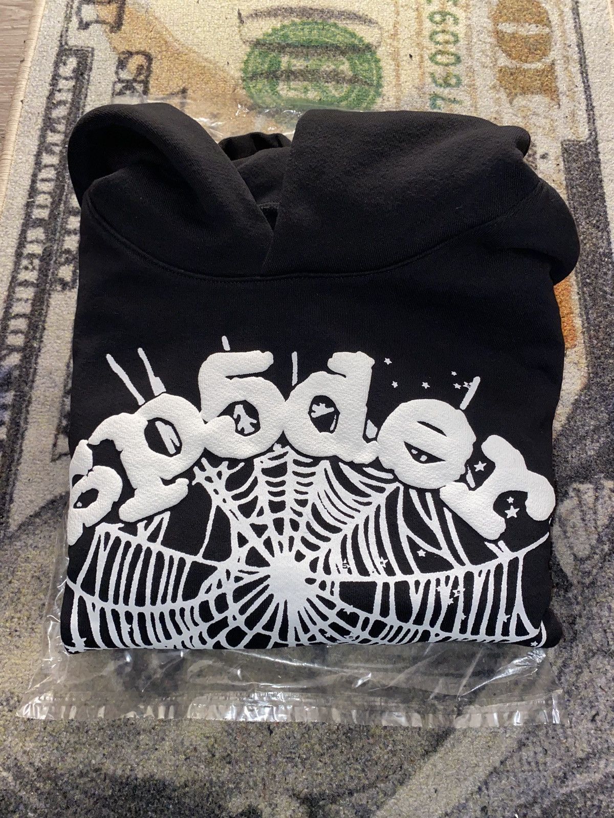 image of Spider Worldwide Sp5Der OG Web Hoodie in Black, Men's (Size Small)