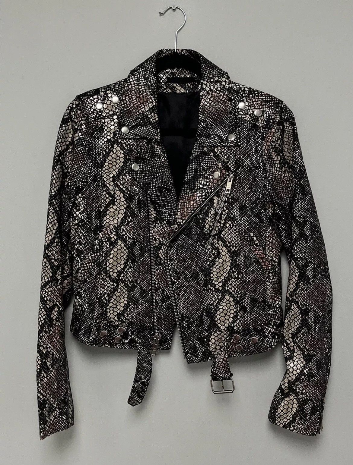 Blk Dnm Snakeskin jacket. Small Size S / US 4 / IT 40 - 13 Thumbnail