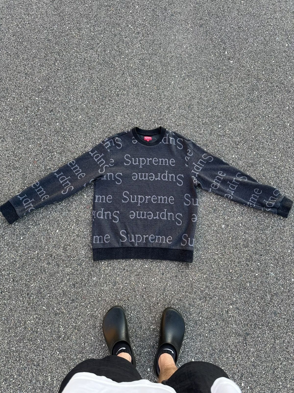 Supreme Supreme jacquard all over logo sweater Size US L / EU 52-54 / 3 - 1 Thumbnail