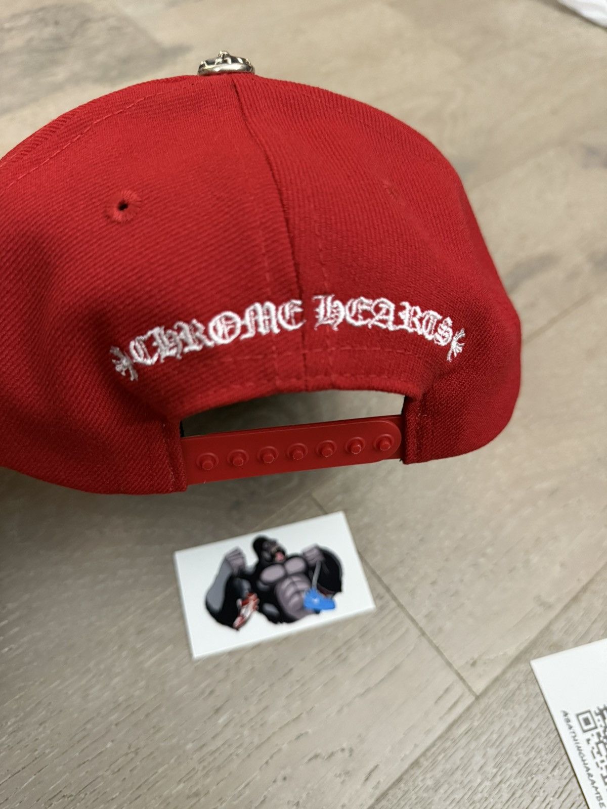 Chrome Hearts Chrome Hearts 6 Panel On Field Baseball Cap Red White Size ONE SIZE - 4 Thumbnail