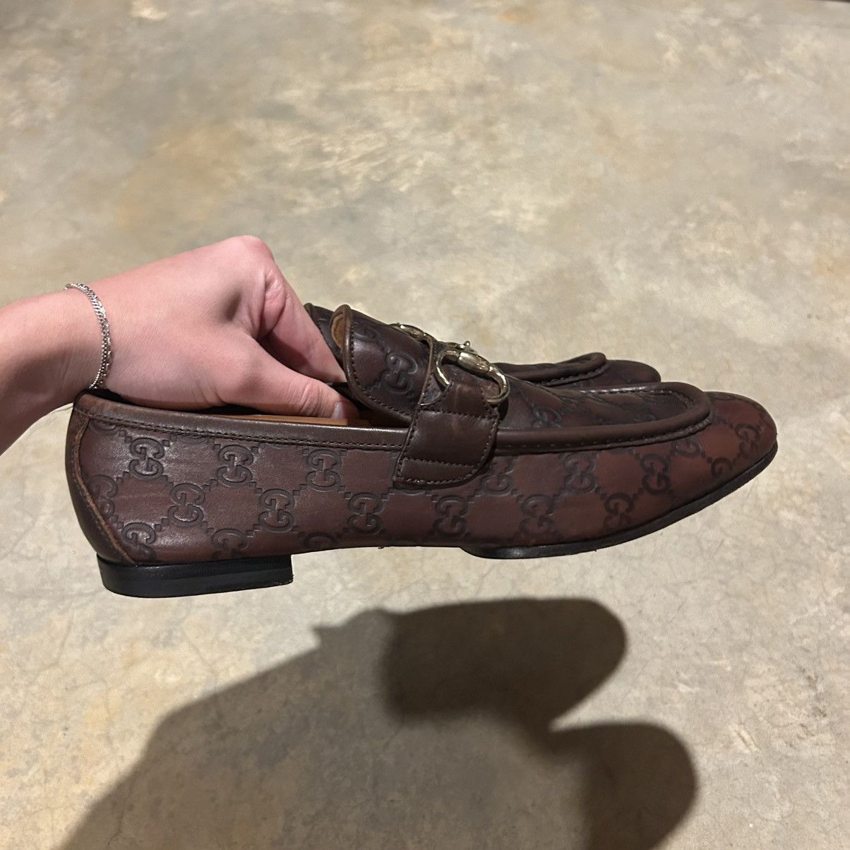 Designer × Gucci Gucci by Tom Ford Embossed Monogram Horsebit Loafers US 9.5 Size US 9.5 / EU 42-43 - 7 Thumbnail