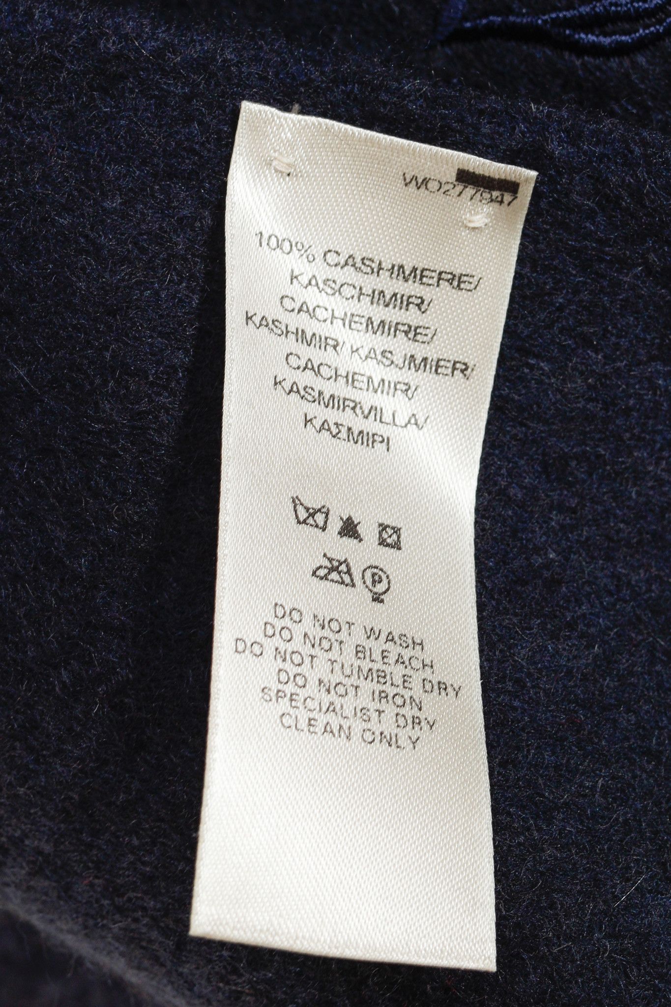 Burberry Burberry Knight Dark Navy Cashmere Scarf Size ONE SIZE - 5 Thumbnail