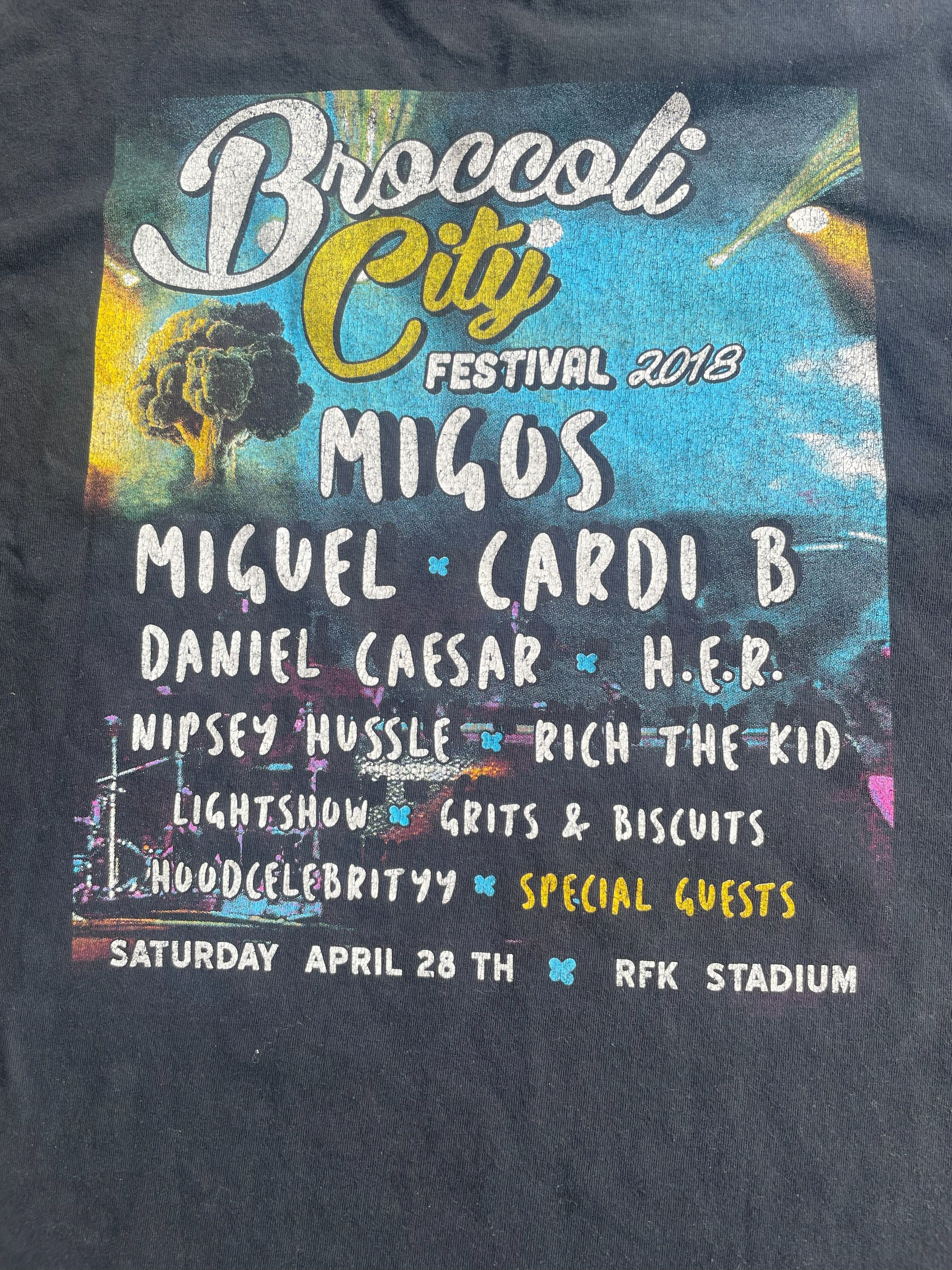 Rap Tees Hiphop Brocoli City Festival 2018 Size US M / EU 48-50 / 2 - 5 Thumbnail