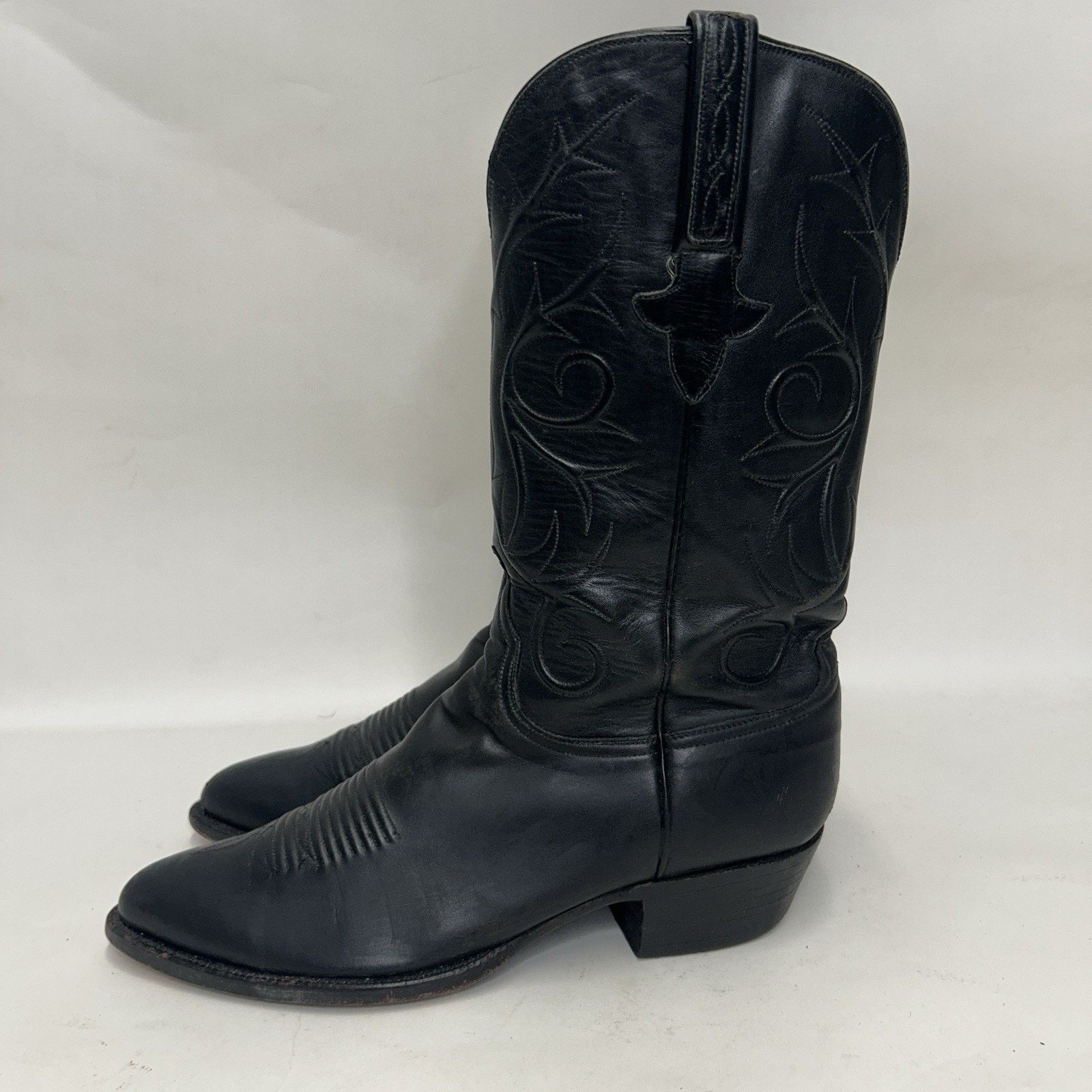 Lucchese Lucchese Handmade Goatskin Vines Cowboy Boots “Black" L1309 Size US 8.5 / EU 41-42 - 6 Thumbnail