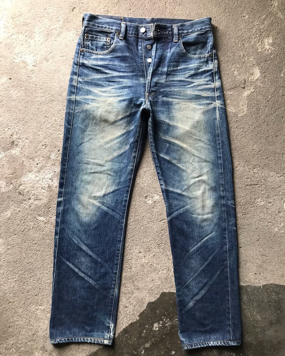 Levi's 501XX C big E selvedge raw denim Size US 33 - 2 Thumbnail