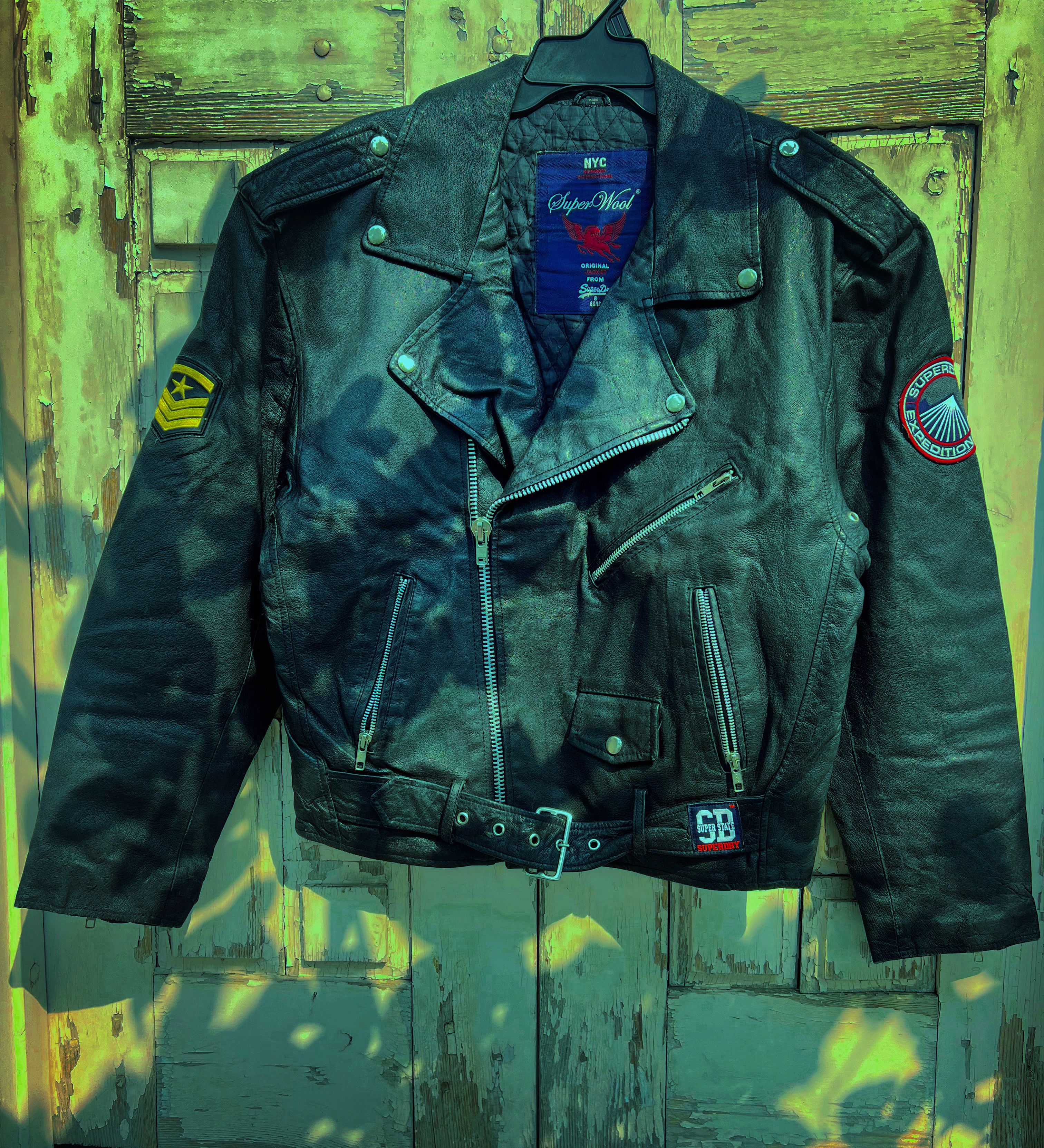 Superdry Superdry vin. Biker Leather jacket Size US XL / EU 56 / 4 - 1 Thumbnail