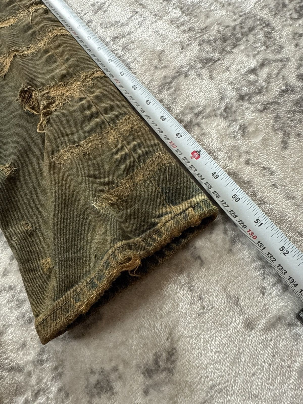Diesel Black Gold F/W 2015 Diesel Black Gold Distressed Mud Wash Stacked Jeans Size US 34 / EU 50 - 20 Thumbnail