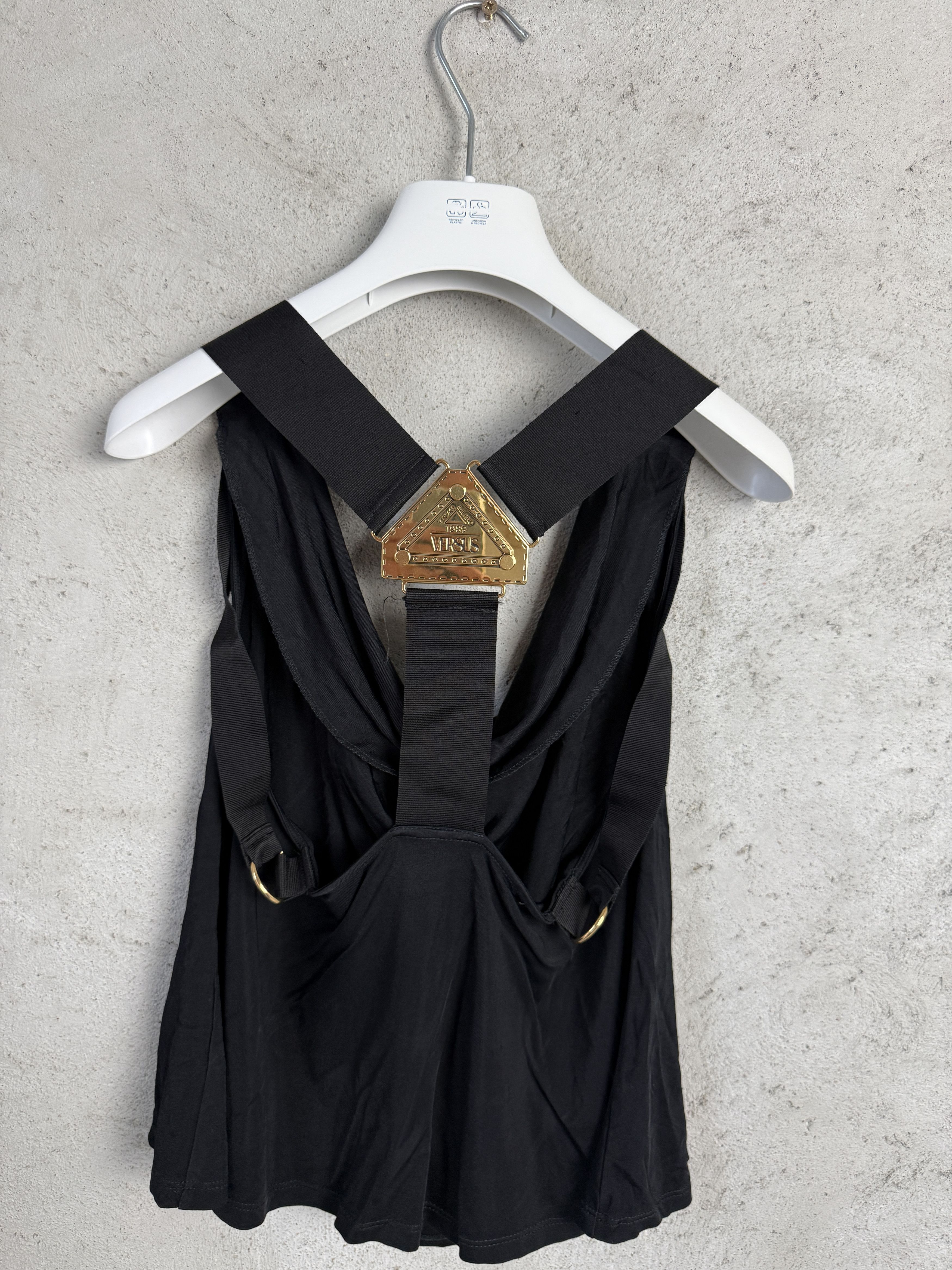 Versus Versace Versus Versace tank top blouse gold buckle Size S / US 4 / IT 40 - 4 Thumbnail
