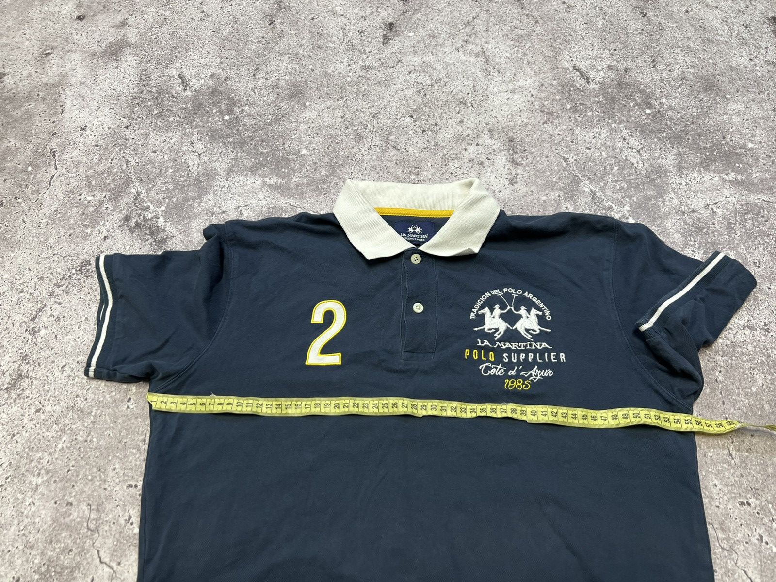 La Martina Vintage La Martina Argentina Big Logo Polo T Shirt Size US L / EU 52-54 / 3 - 10 Thumbnail