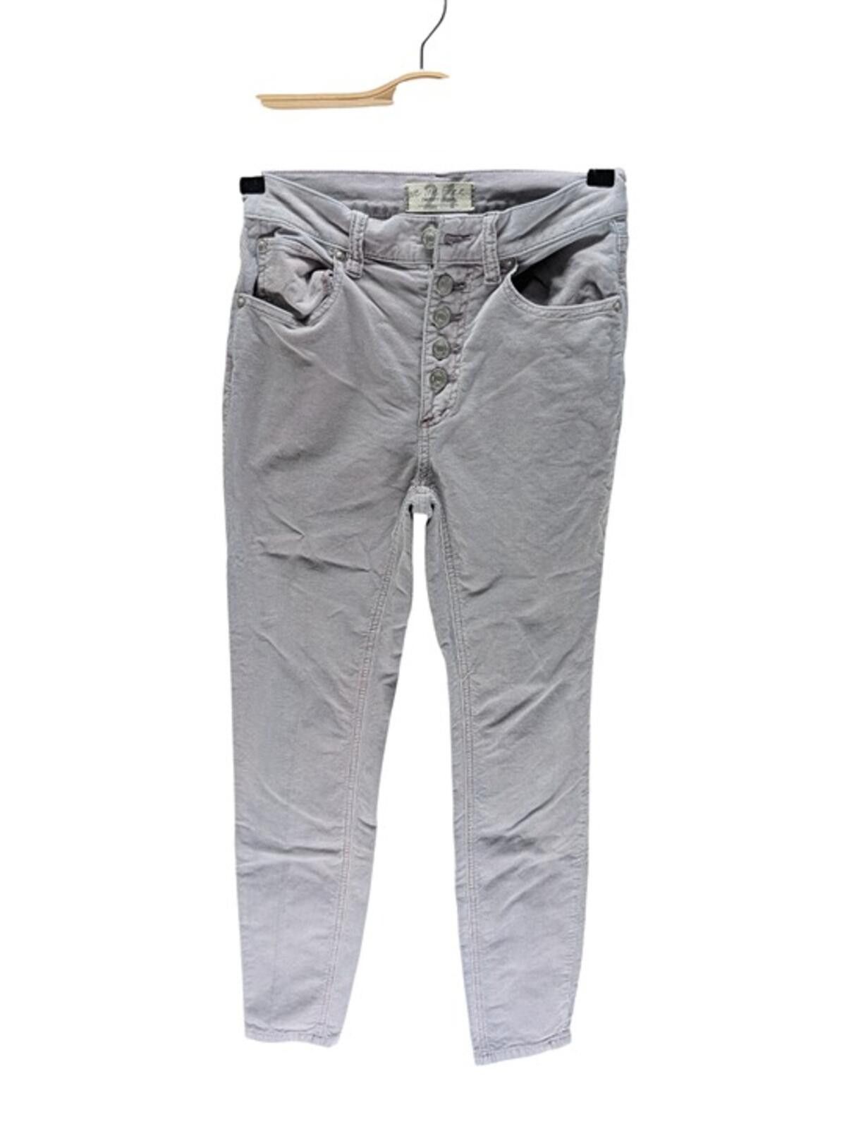 Free People Free People Light Lavender Corduroy Skinny Pant Womens 24 Size 24" / US 00 / IT 34 - 1 Thumbnail