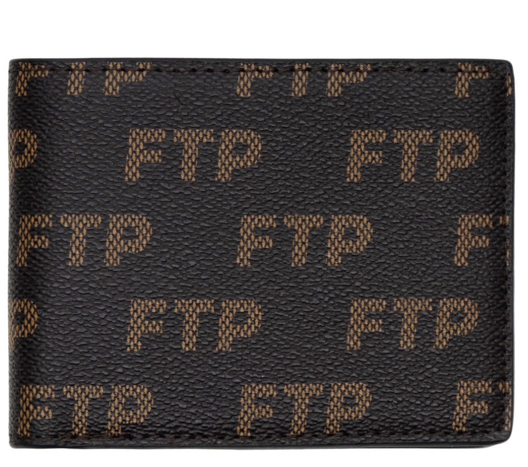 Fuck The Population FTP logo Repete Wallet brown Size ONE SIZE - 1 Thumbnail