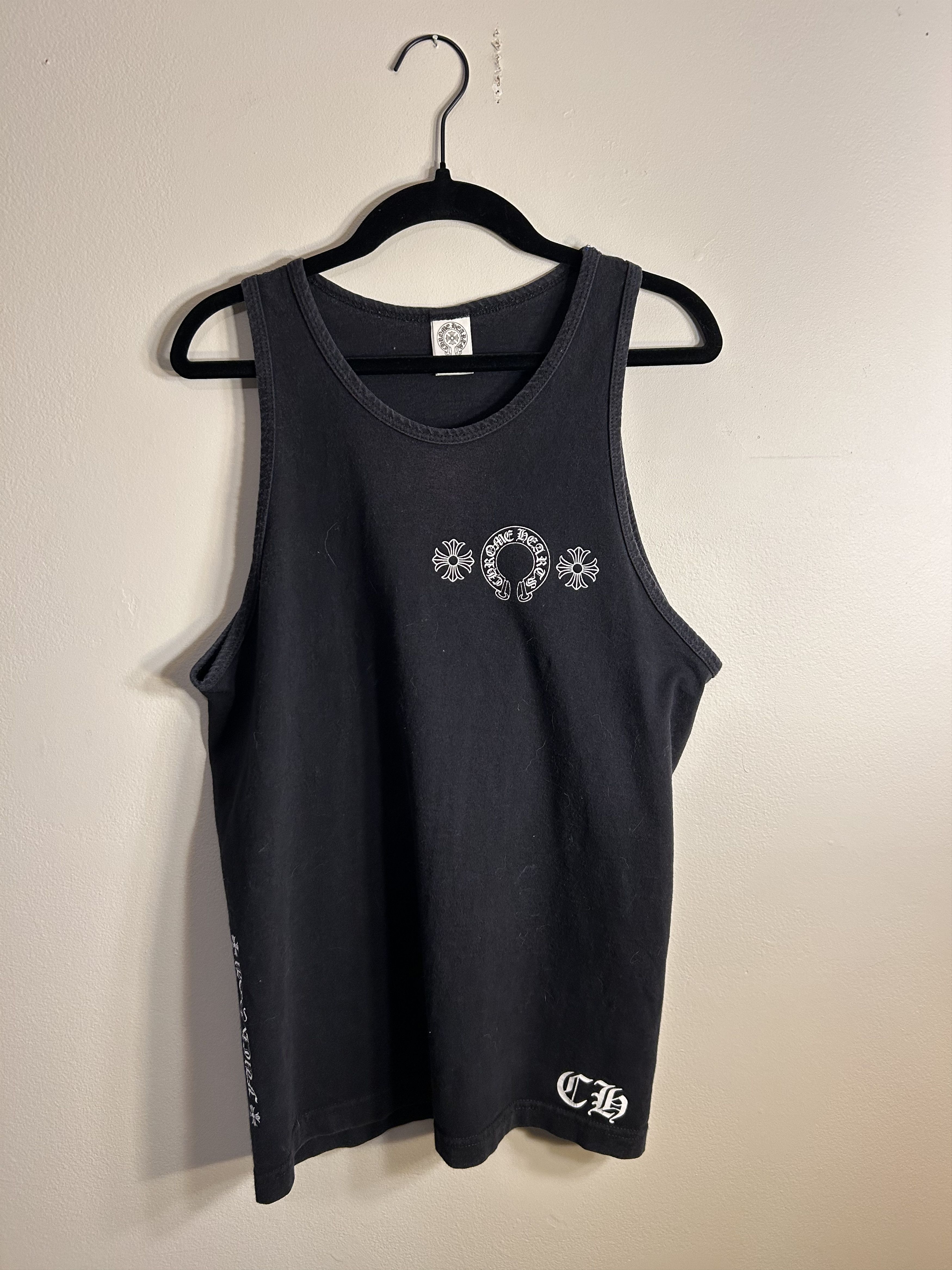 Chrome Hearts Chrome Hearts Black Horseshoe Tank Top | Grailed