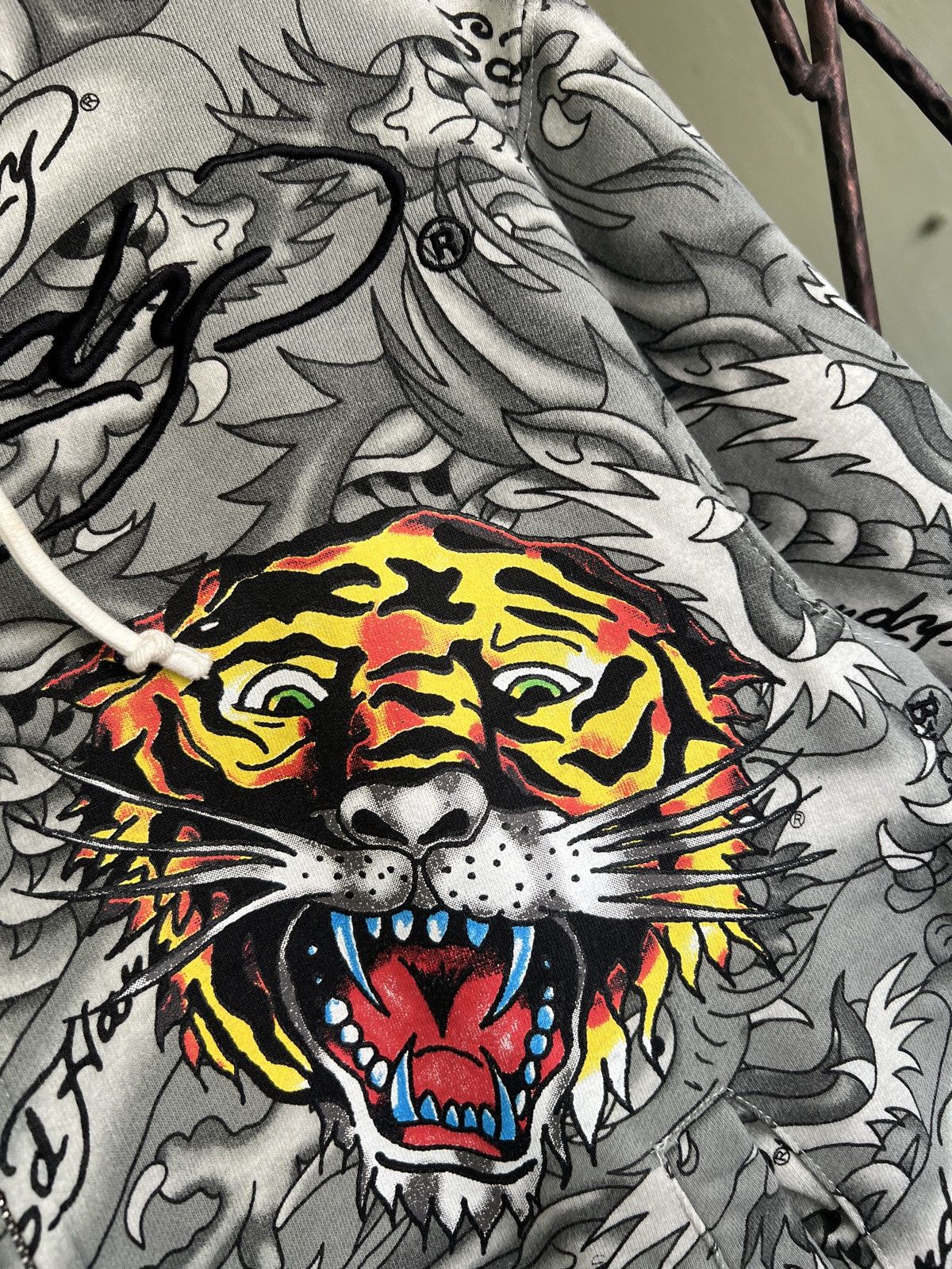 Christian Audigier Ed Hardy by Christian Audiger all-over tattoo zip up hoodie Size US M / EU 48-50 / 2 - 14 Thumbnail