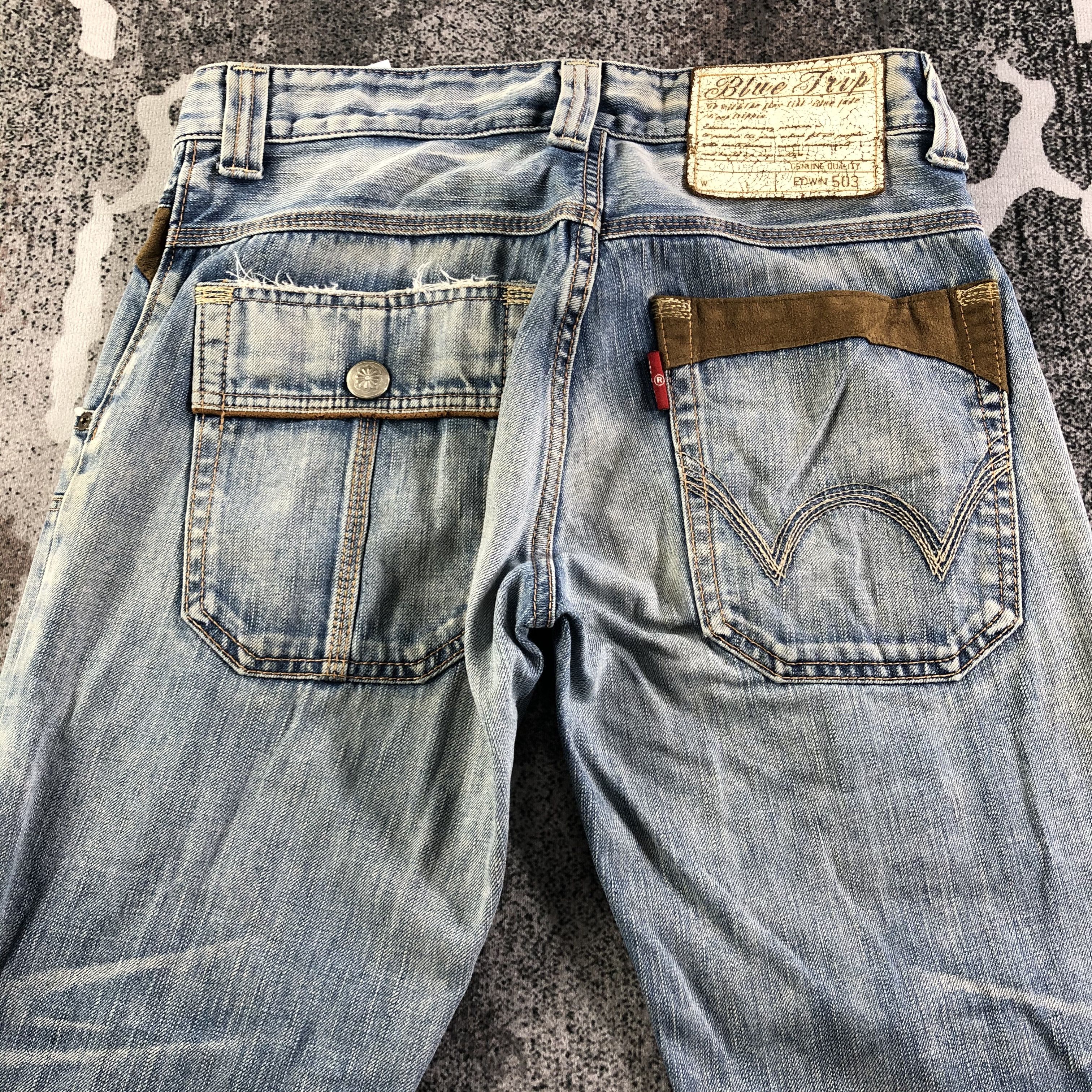 Edwin Vintage Edwin Blue Trip Bush Pants Jeans KJ2744 Size US 30 / EU 46 - 4 Thumbnail