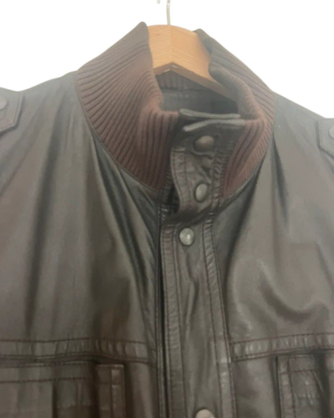 Prada LEATHER BIKER BOMBER JACKET Size US M / EU 48-50 / 2 - 3 Thumbnail