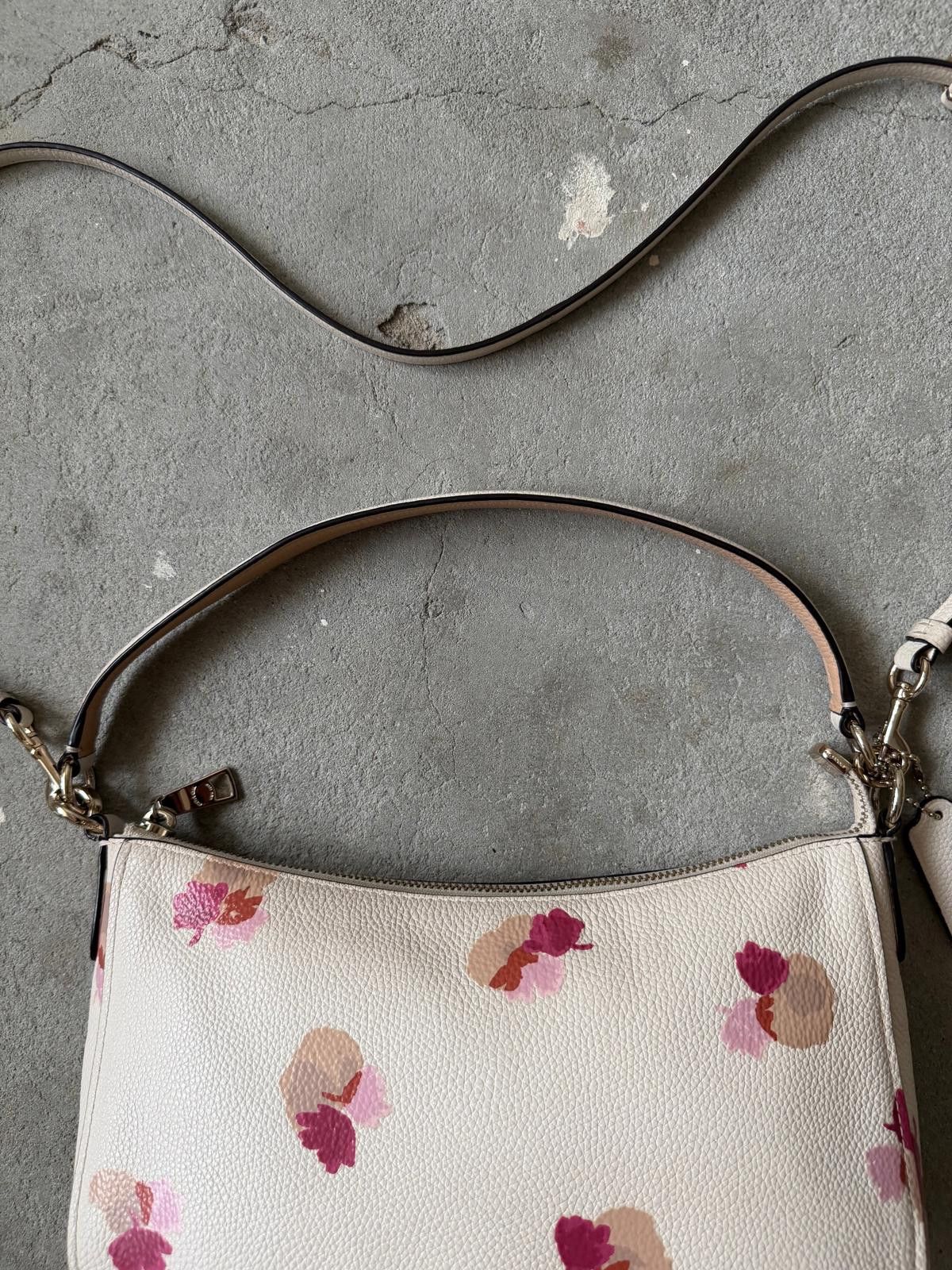 Coach Coach 2Way Sutton Floral Shoulder Bag White/Pink Size ONE SIZE - 3 Thumbnail