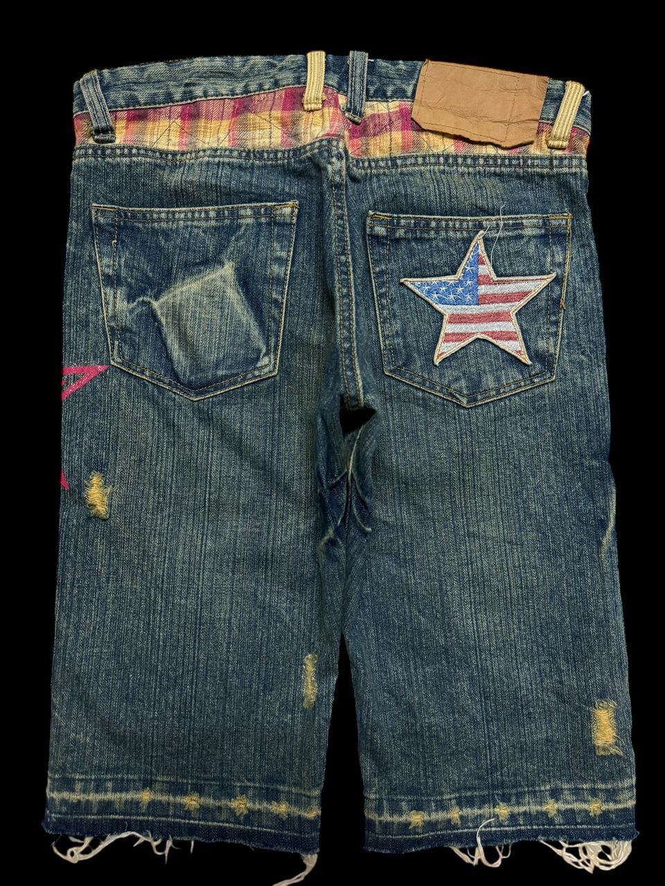 💥Insane💥Vintage Japanese Grunge Short ClawMark Distress