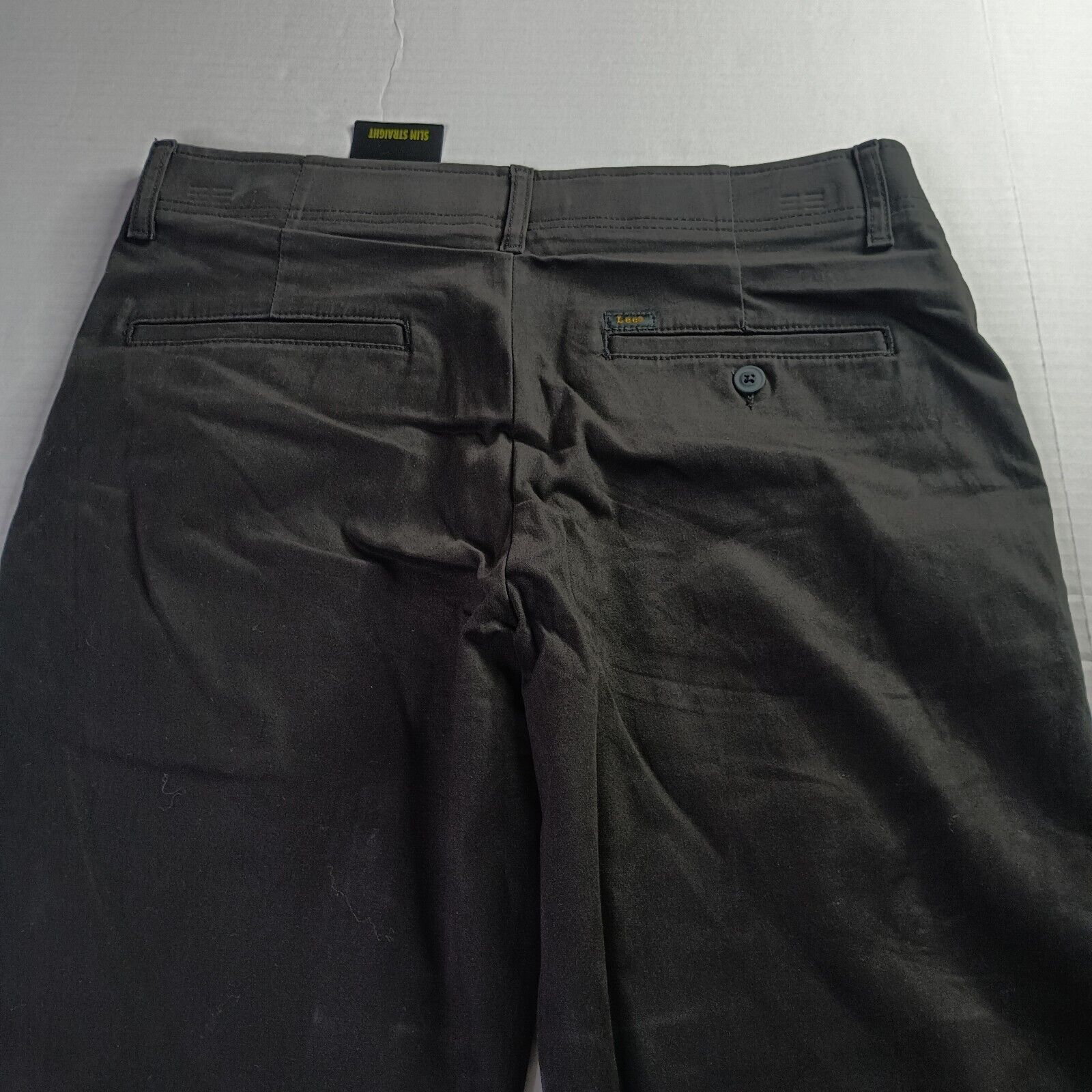 Lee Lee Chino Motion Flex Waist Pants Men's 33x30 Black Slim Fit Size US 33 - 8 Thumbnail