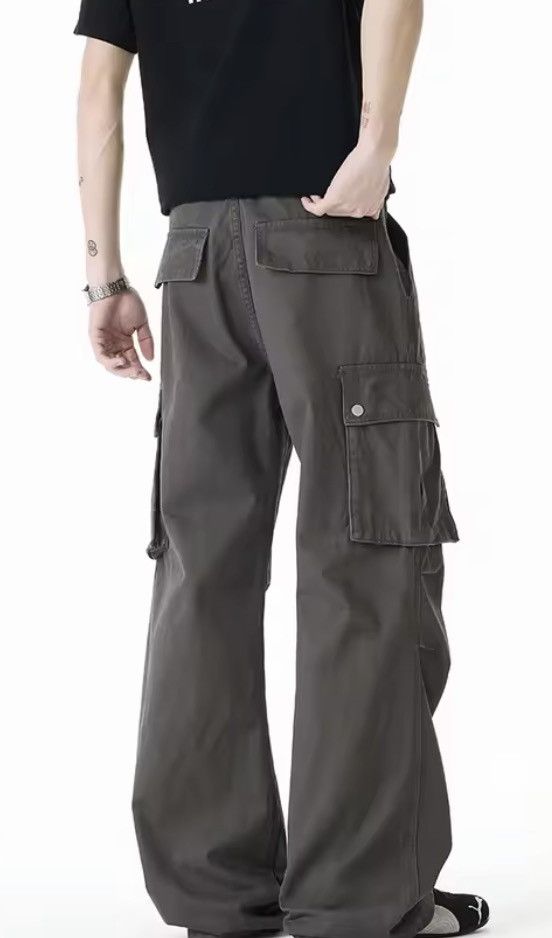 Japanese Brand Cargo Paratrooper Pants Loose Straight Large Pockets Size US 33 - 4 Thumbnail