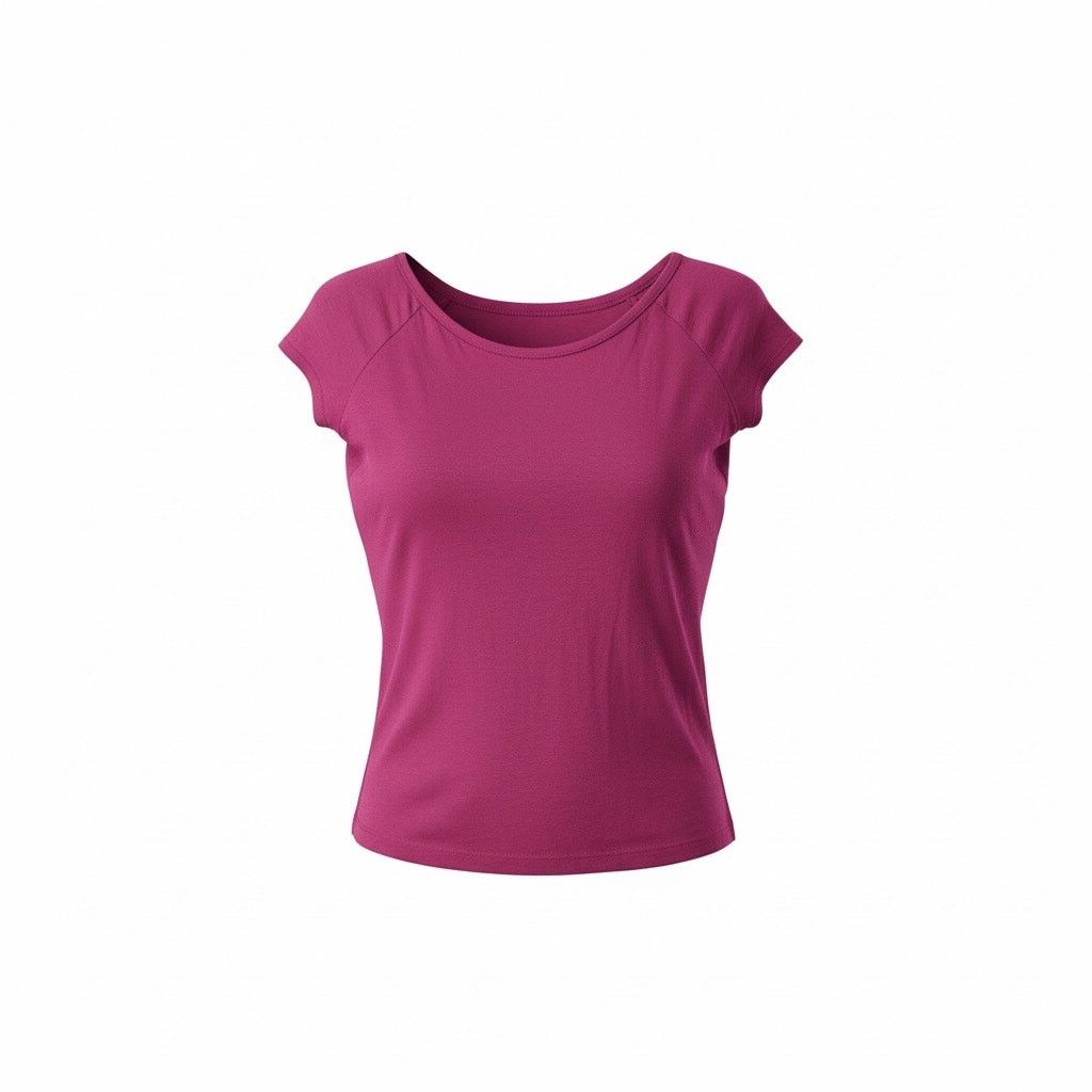 Loft LOFT Women’s Small Magenta Pink Cap Sleeve Blouse Scoop Neck Size S / US 4 / IT 40 - 1 Thumbnail