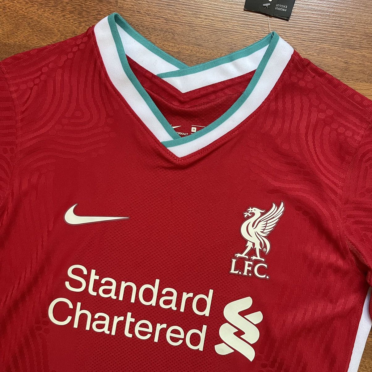 Nike × Vintage LIVERPOOL NIKE VAPORKNIT 2020/2021 FOOTBALL JERSEY #11 SALAH Size US M / EU 48-50 / 2 - 4 Thumbnail