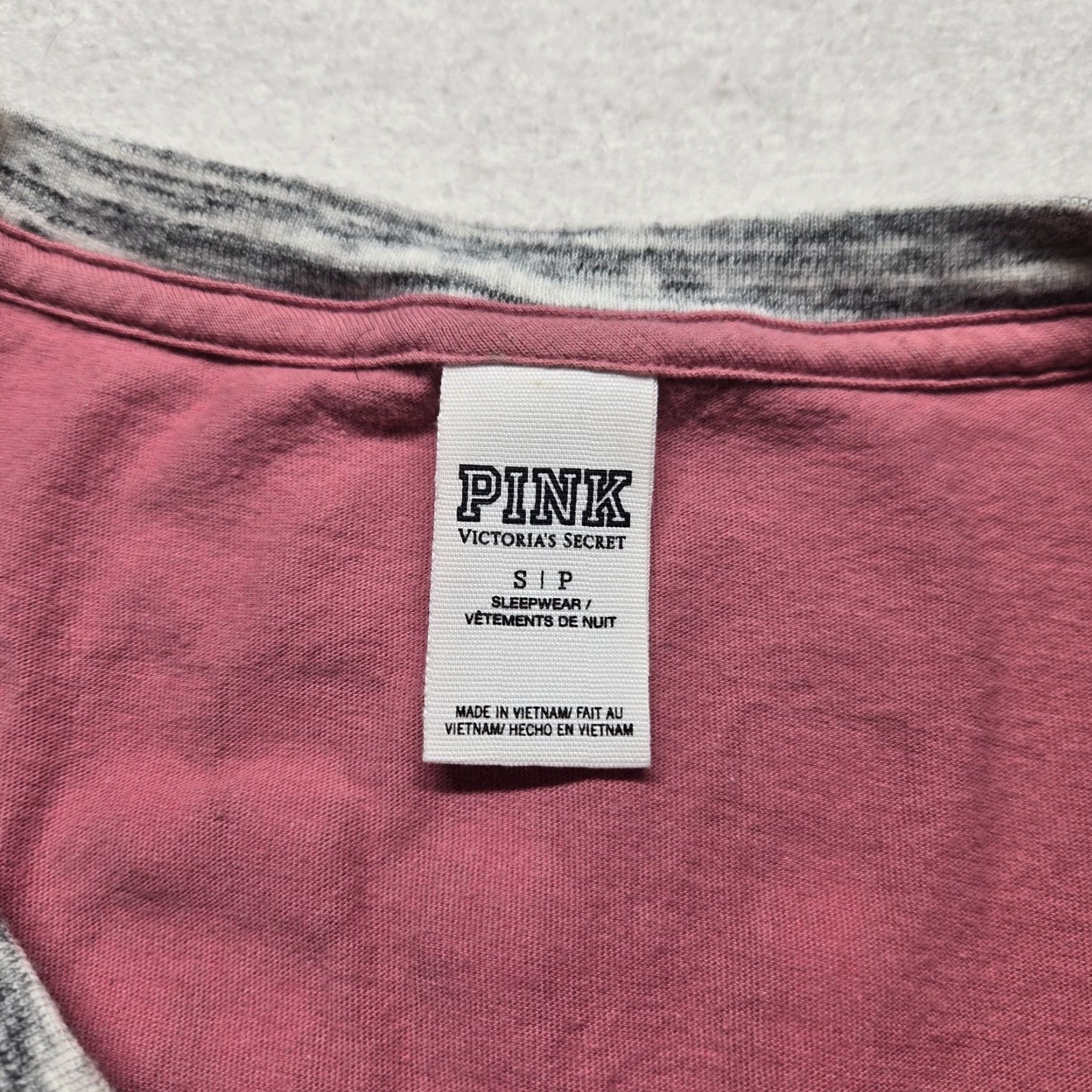 Victoria's Secret Victoria's Secret PINK "I Like You A Latte" Pink Tie Neckline Sleepshirt Women S Size S / US 4 / IT 40 - 4 Thumbnail