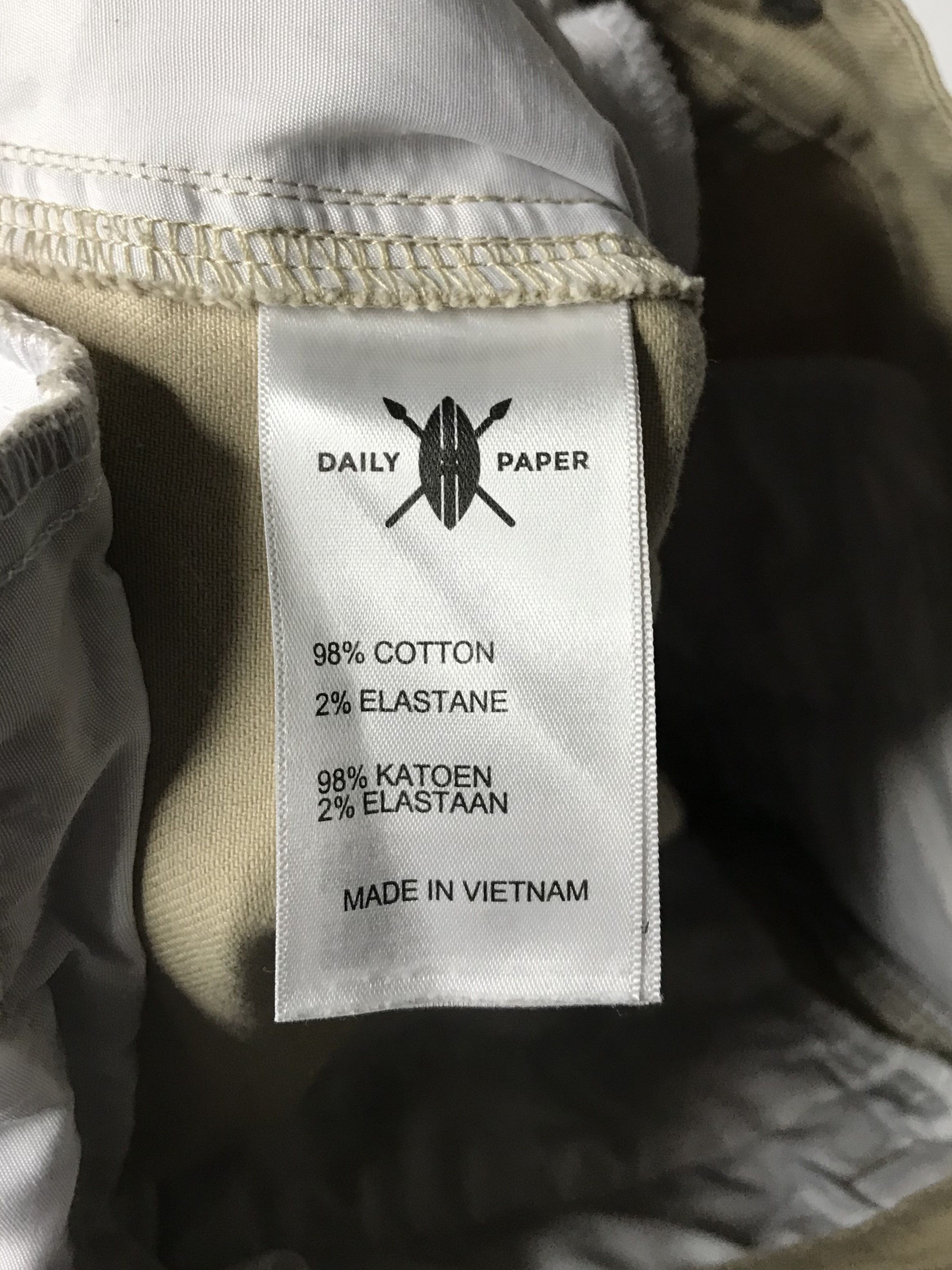Daily Paper Daily Paper Mens Chinos Pant Cotton Beige Size US 28 / EU 44 - 10 Thumbnail